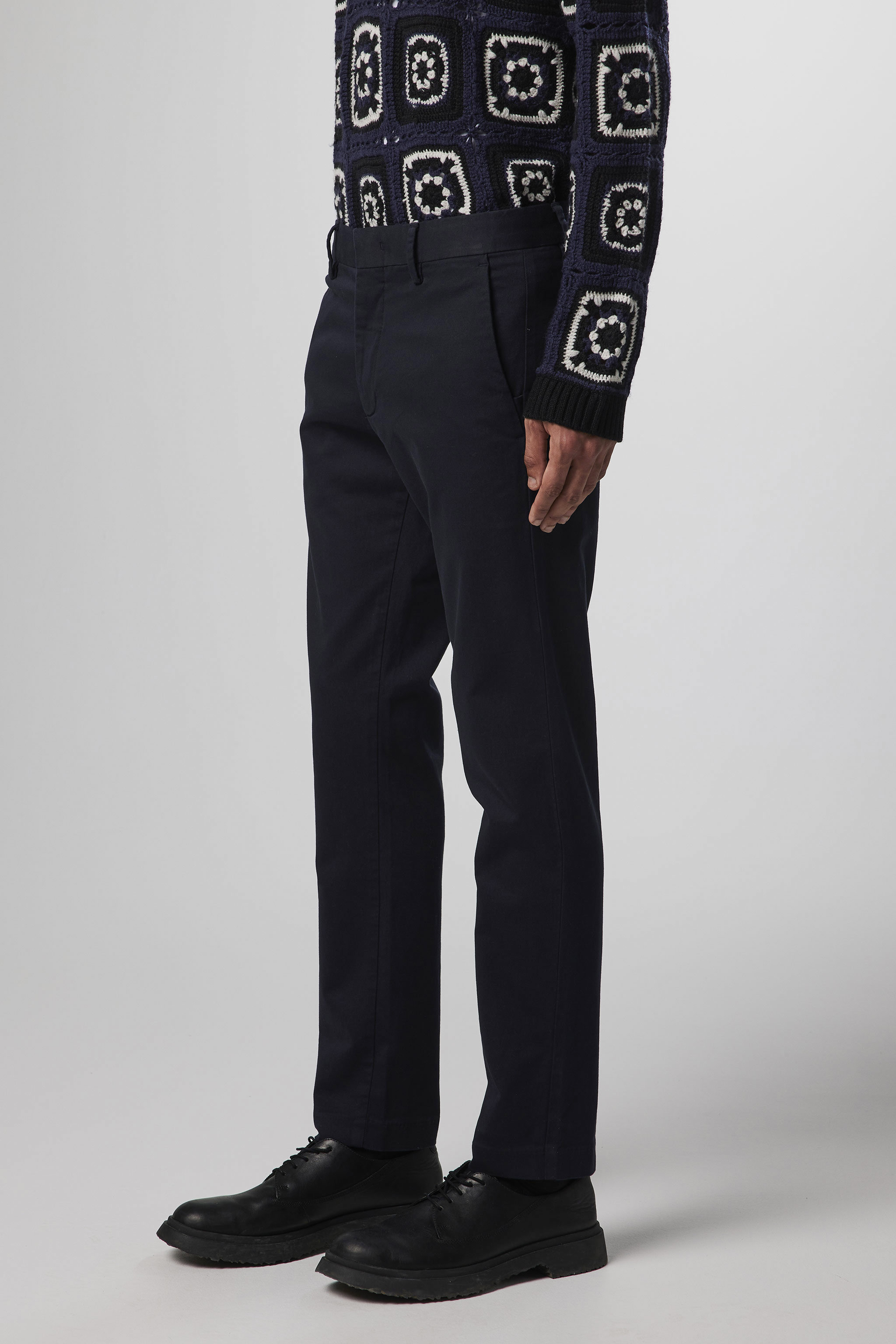 Theo 1420 men's chinos - Blue - Buy 