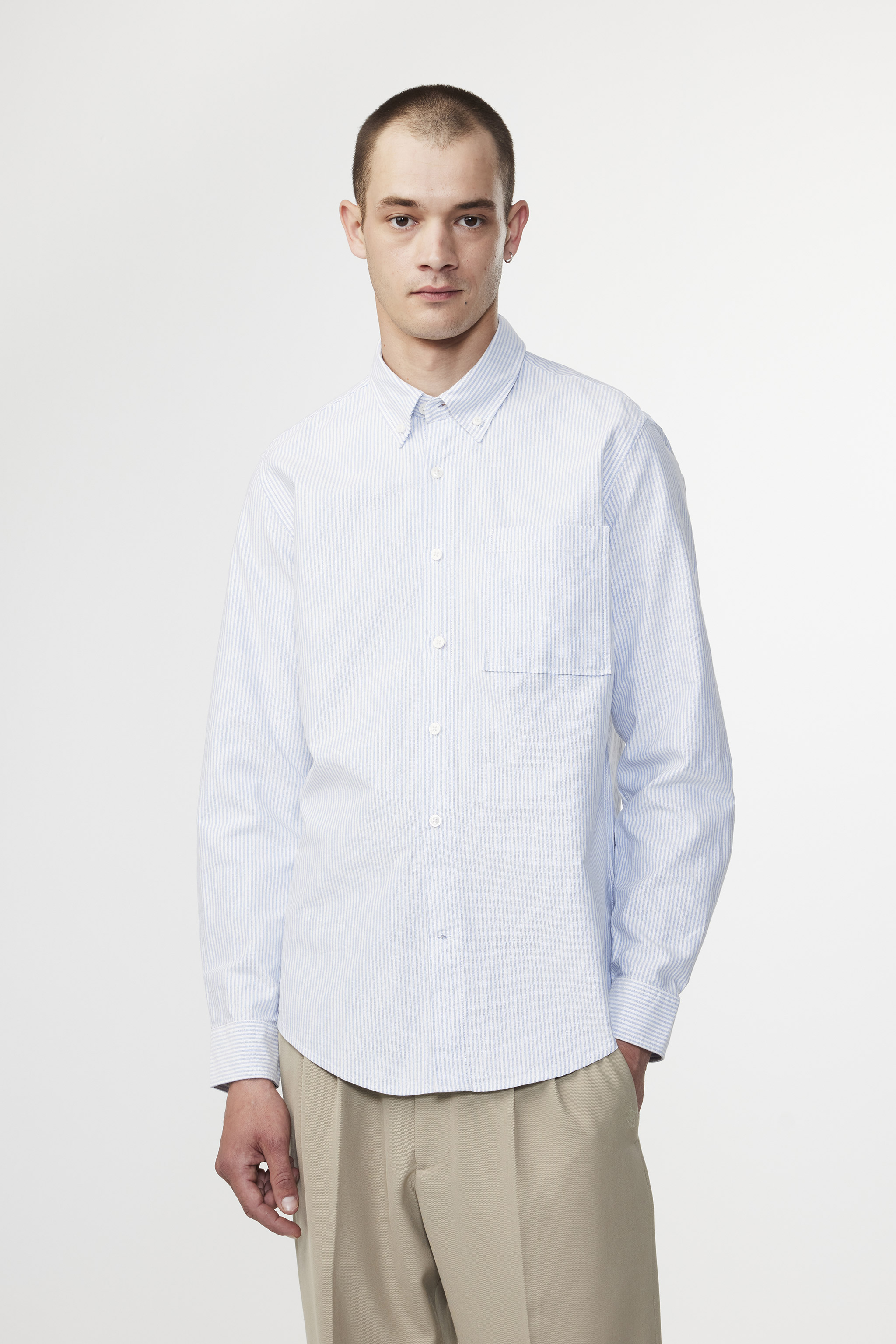 Arne 5031 men's shirt - Blue Stripe - Buy online at NN.07®