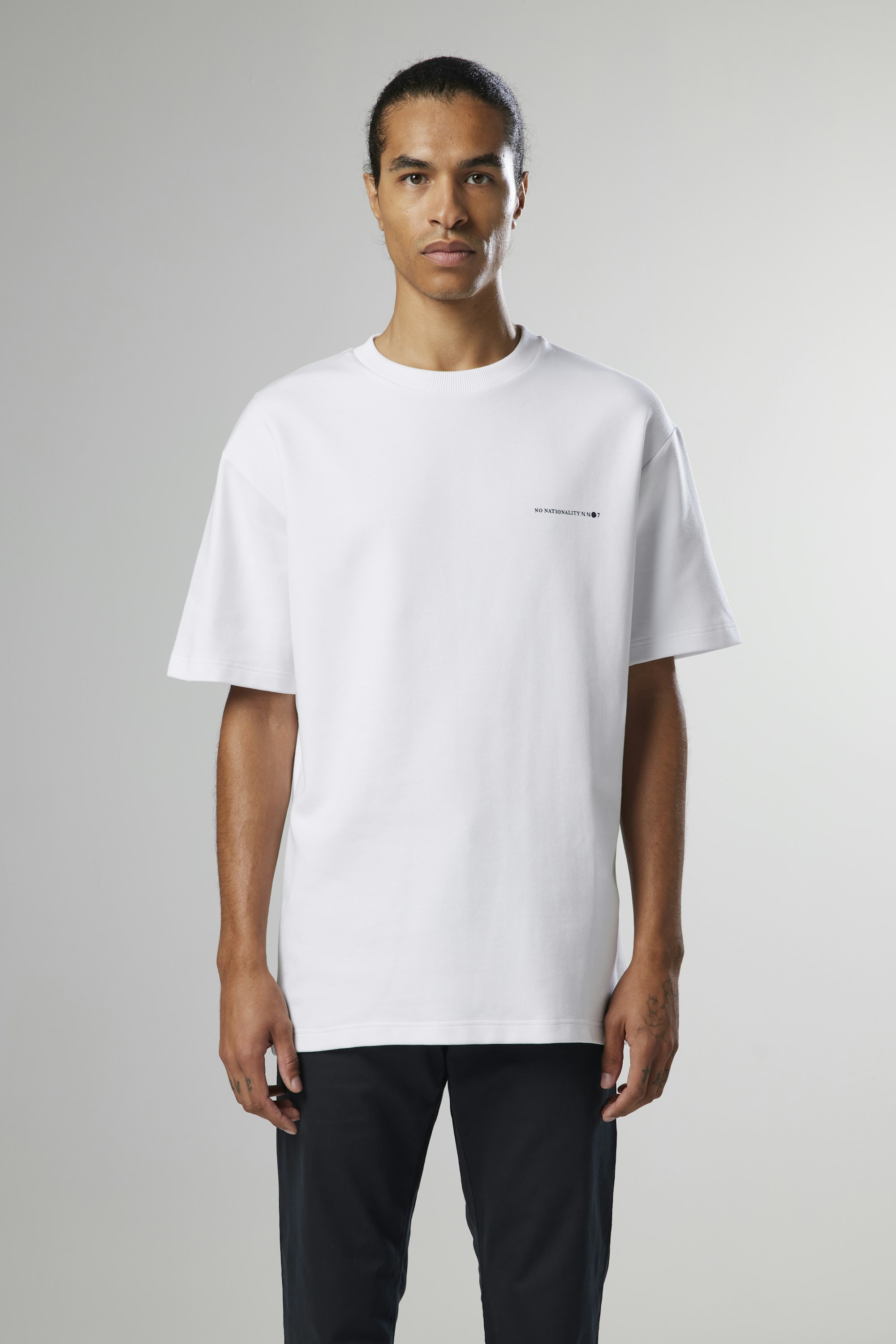 lette melodi hestekræfter Nat 3457 men's t-shirt - White - Buy online at NN07®