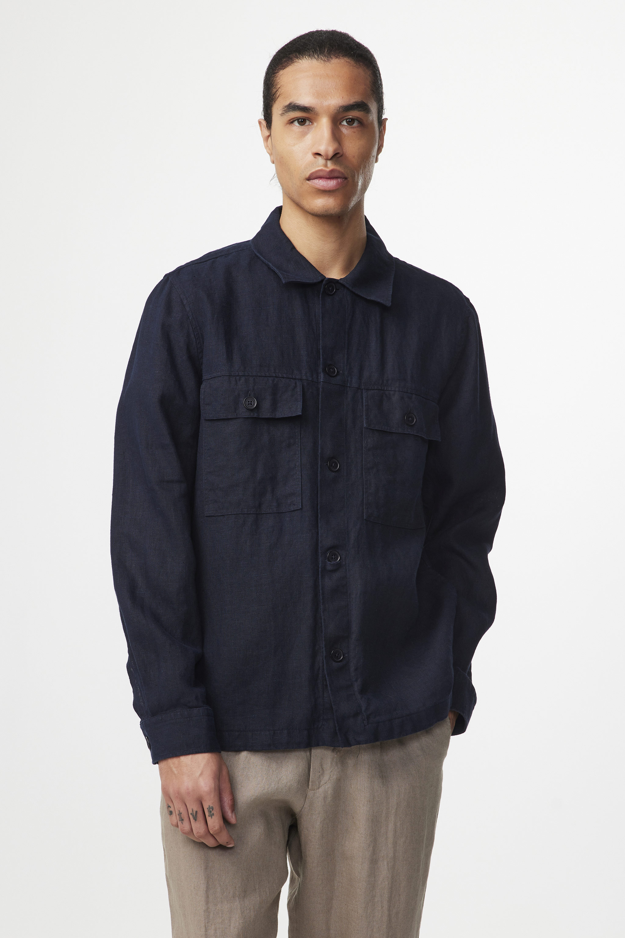 Wilas 1196 men's overshirt - Blue - Buy online at NN07®