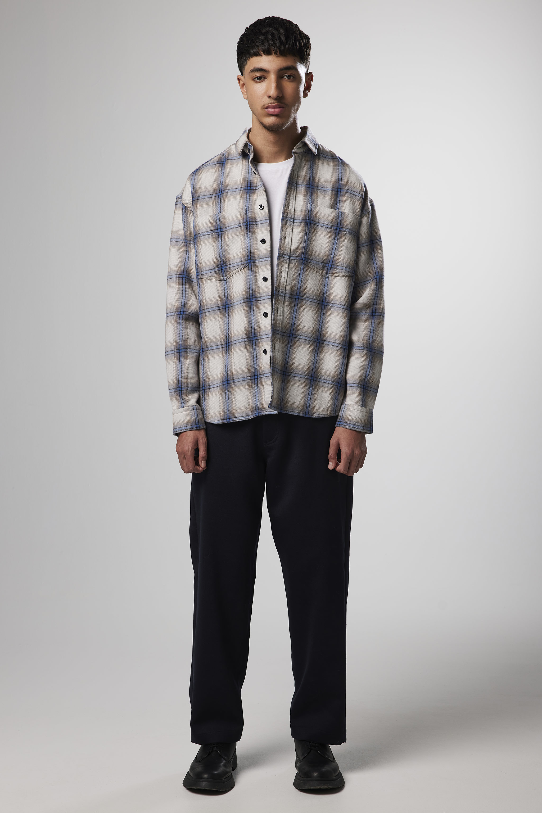 Deon Western 5298 men's shirt - Grey Check #795 - Buy online at NN.07®