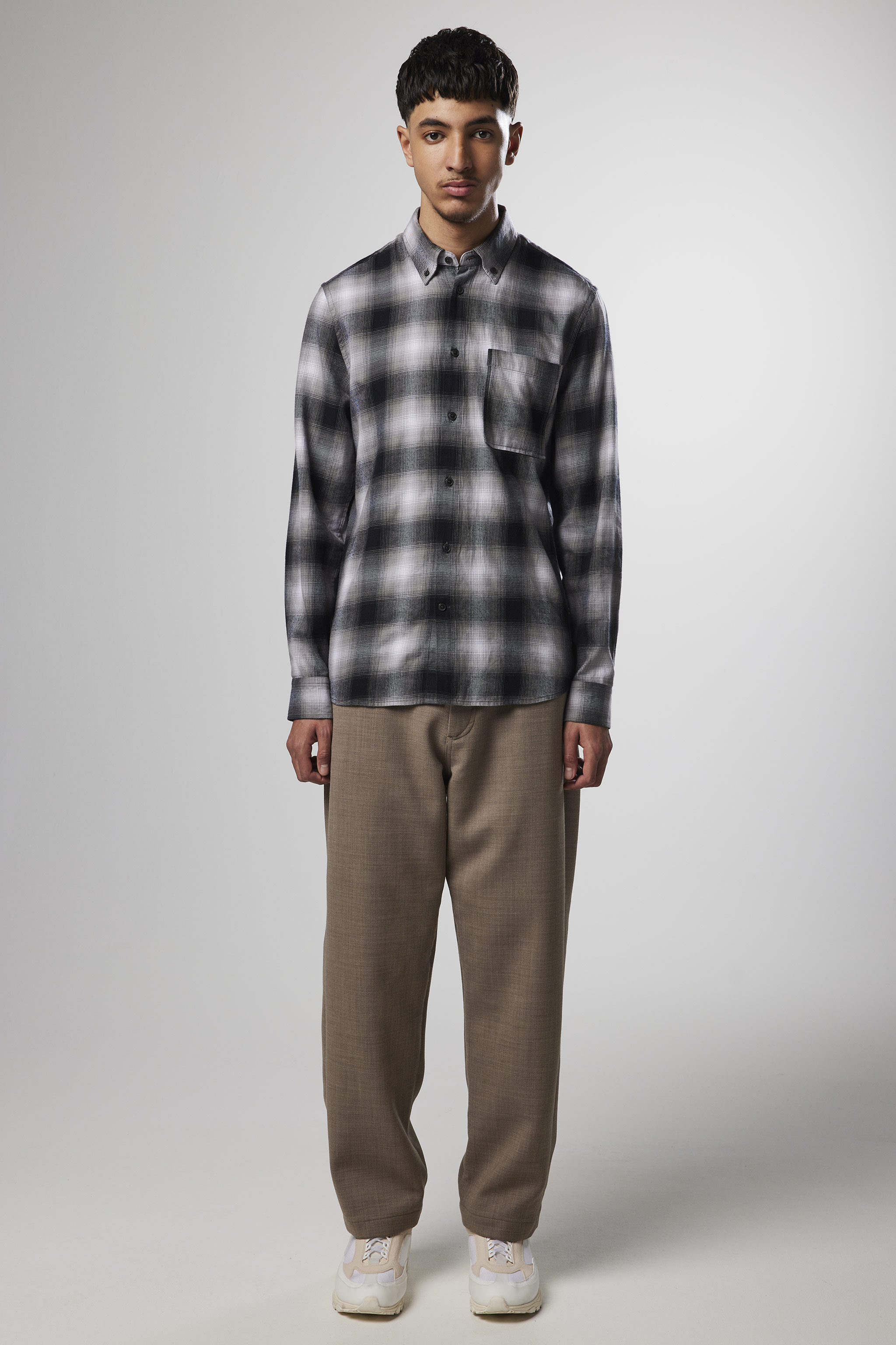 Arne 5997 men's shirt - Grey Check - Buy online at NN.07®