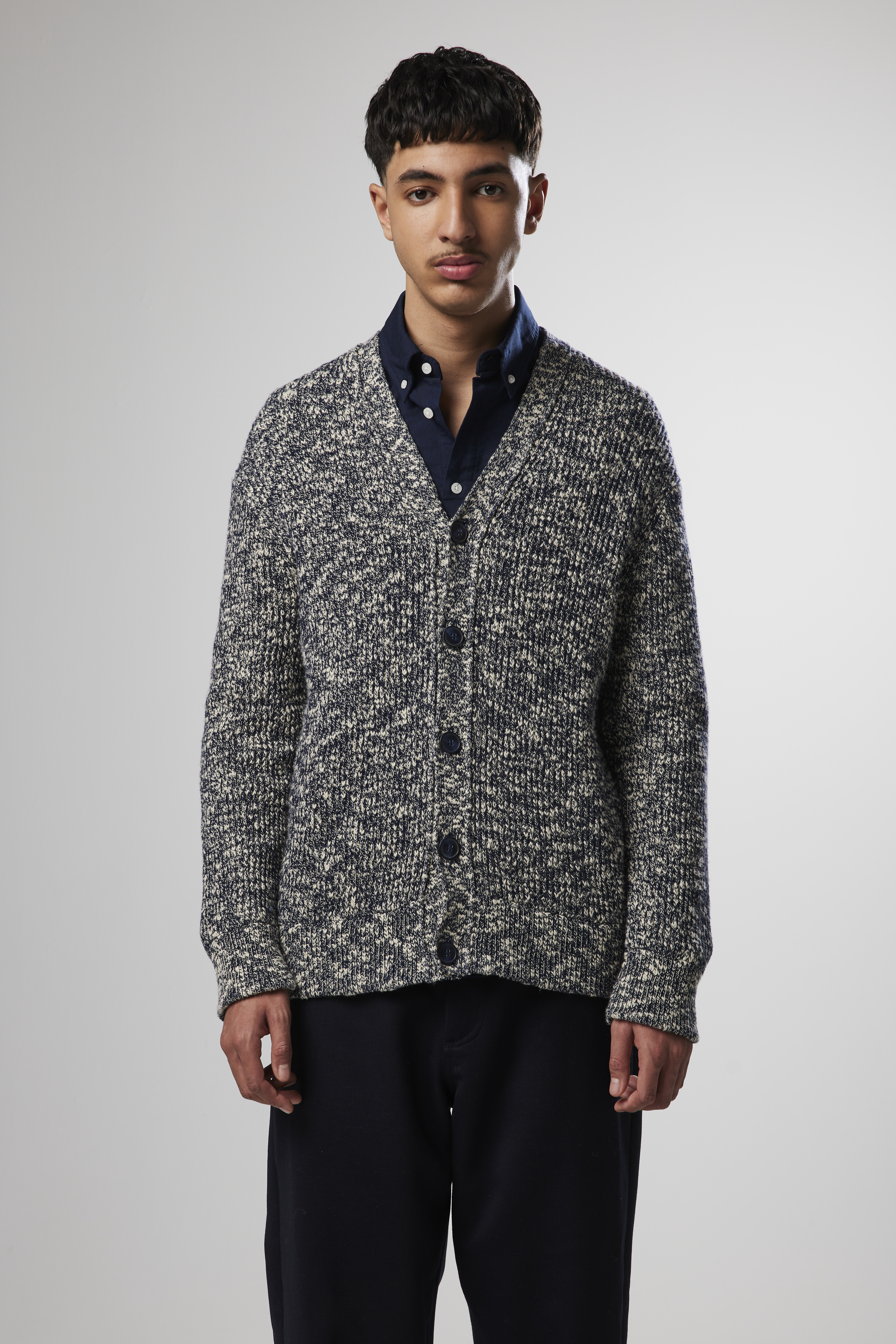 Jesse 6454 men's cardigan - Blue - Buy online at NN.07®