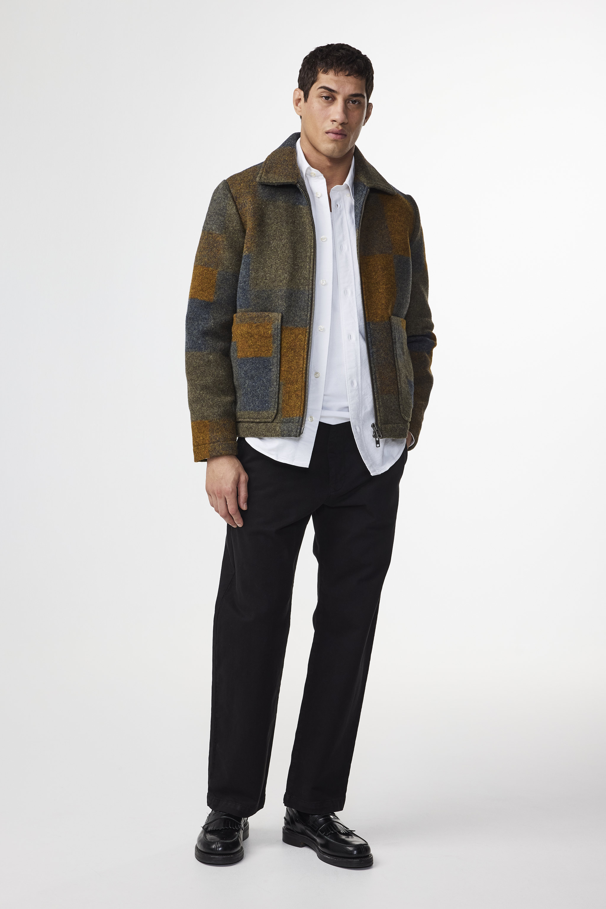Gael 8267 men's jacket - Brown Check - Buy online at NN.07®