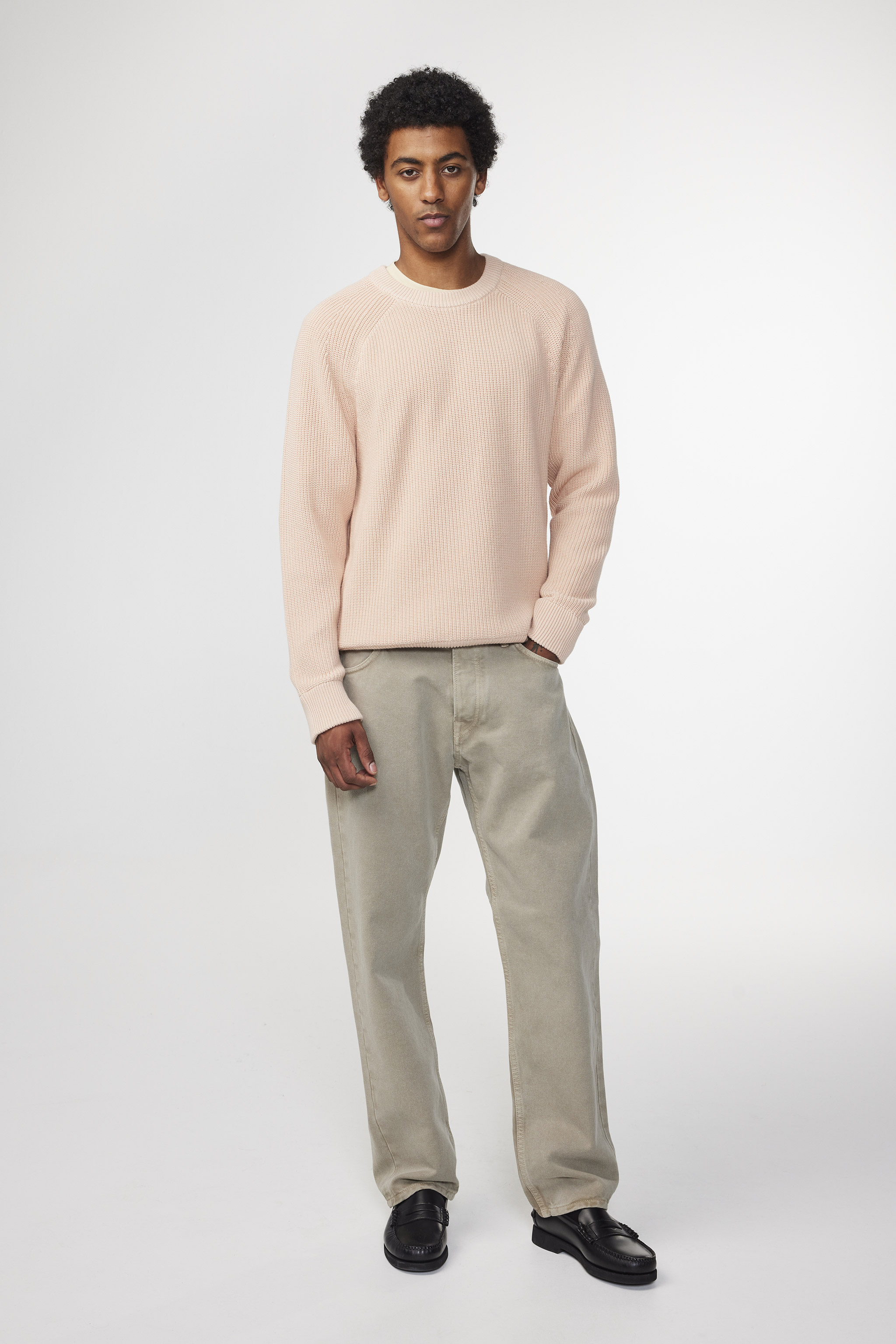 Jacobo 6470 men's sweater - Coral Pink - Buy online at NN.07®