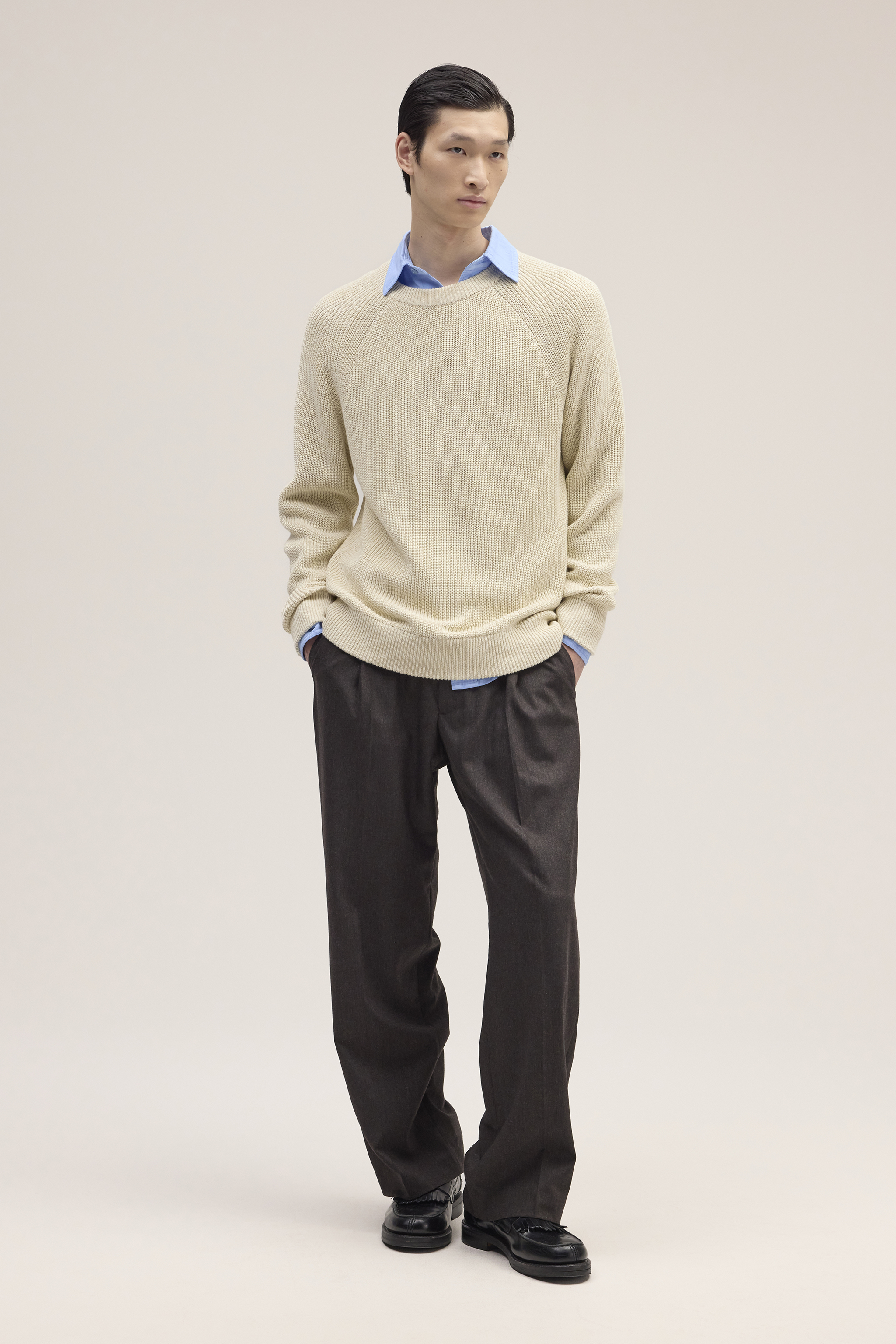 Jacobo 6470 men's sweater - Ivory - Buy online at NN.07®