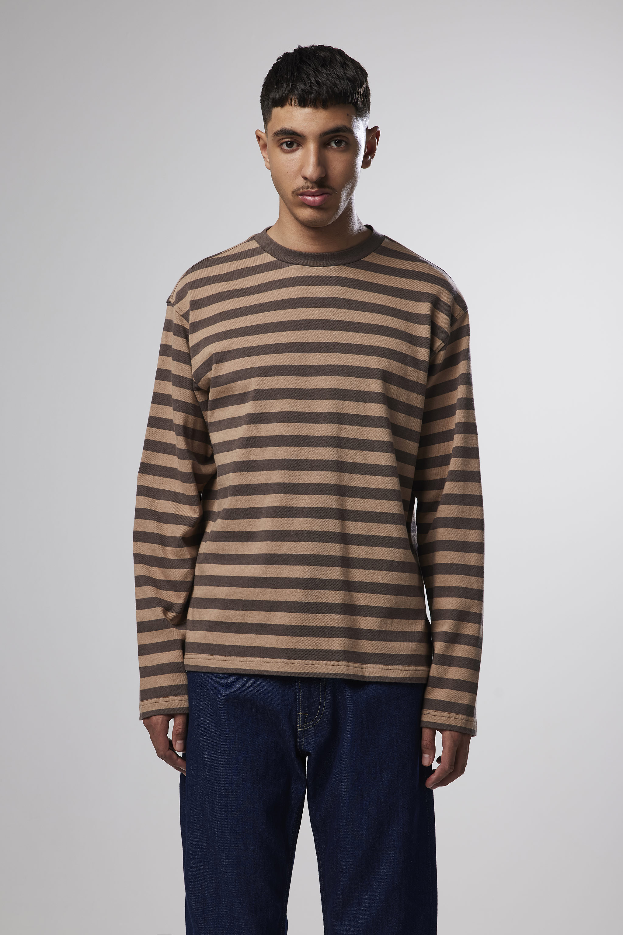 Tim 3449 men's sweatshirt - Blue Stripe - Buy online at NN.07®