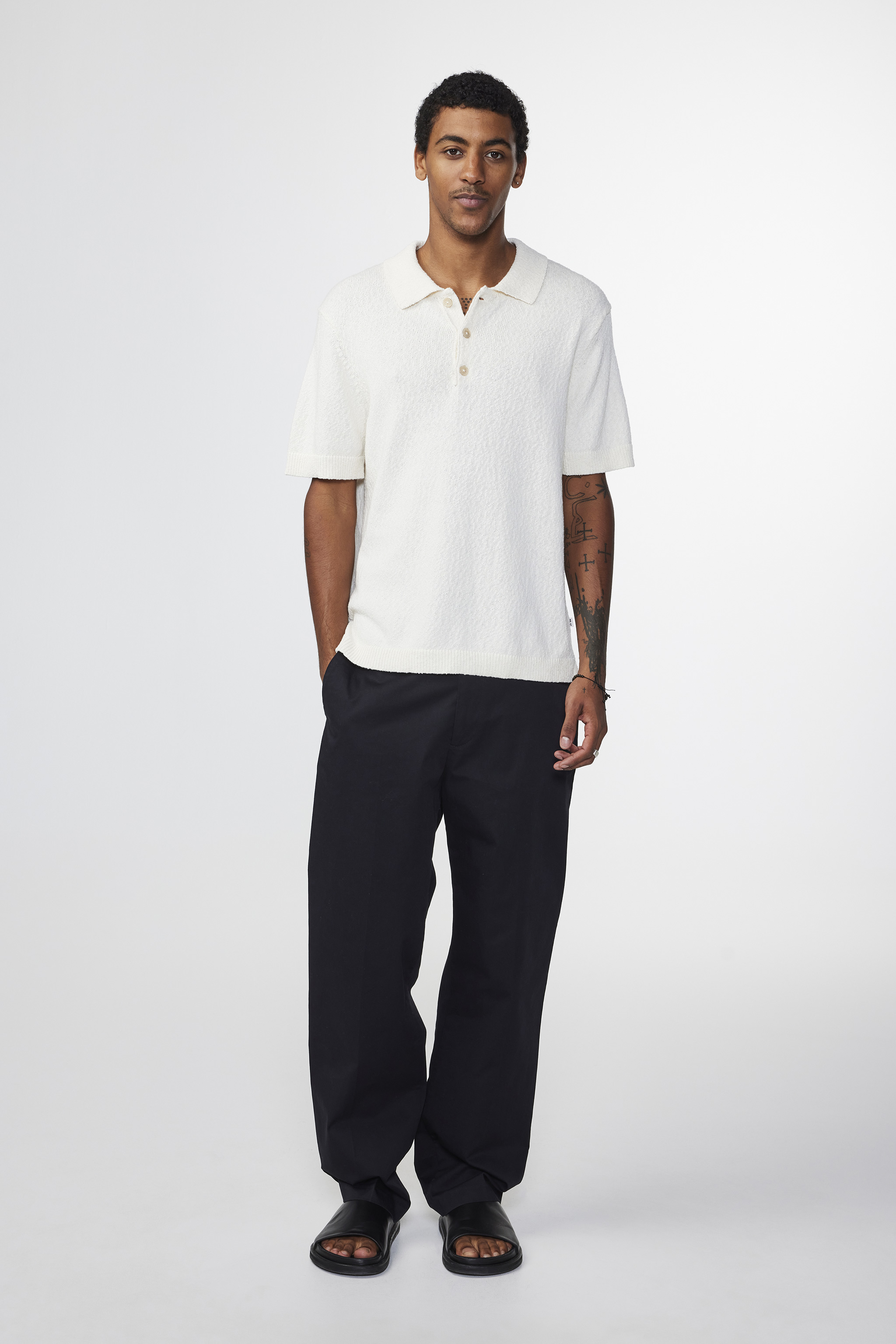 Randy 6558 men's polo - White - Buy online at NN.07®