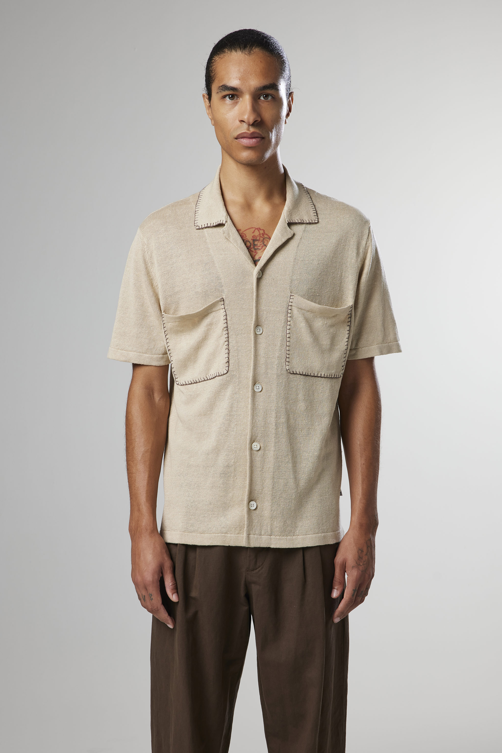 Henry 6565 men's shirt - Off white - Buy online at NN07®