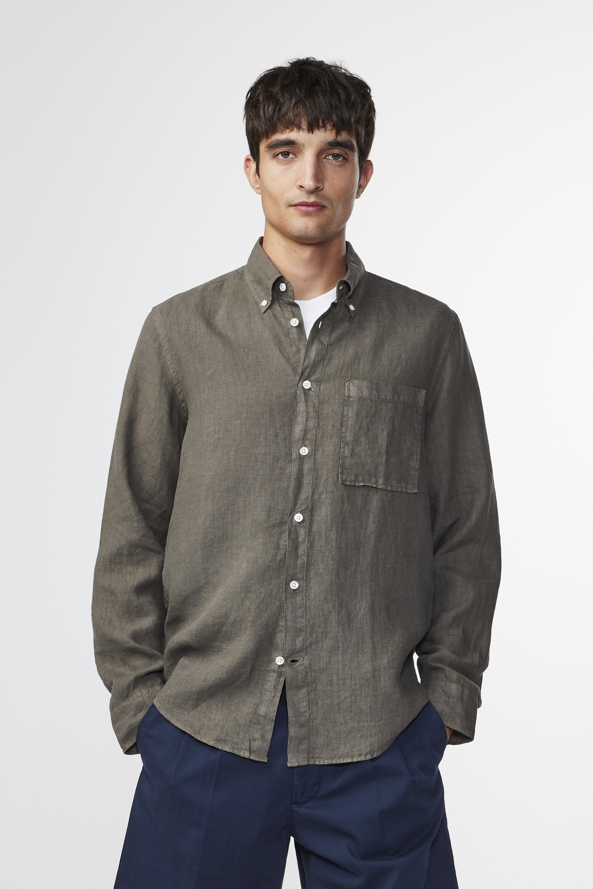 Arne 5706 men's shirt - Green - Buy online at NN.07®