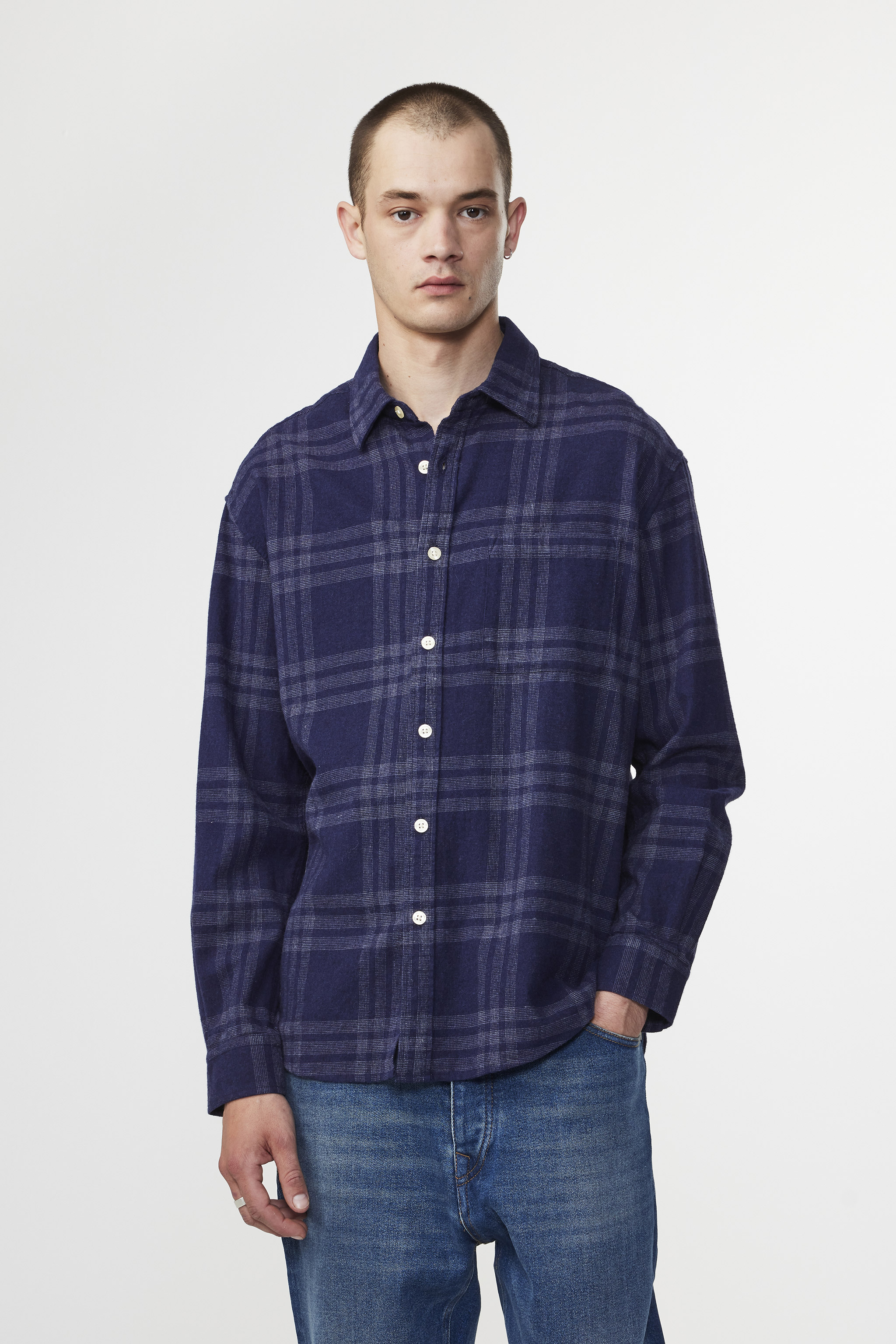 Deon 5465 men's shirt - Blue Check - Buy online at