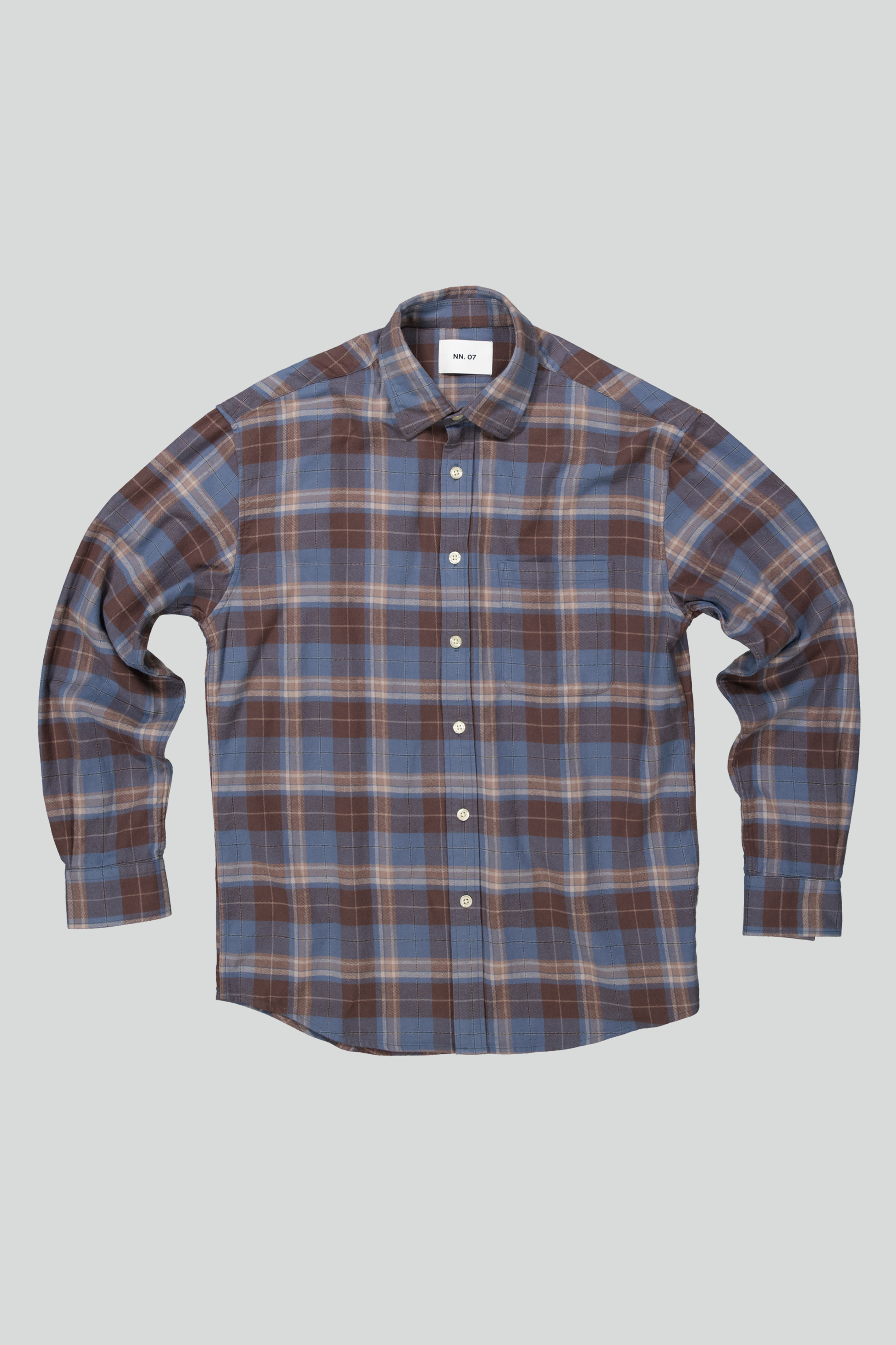Deon 5465 men's shirt - Brown Check - Buy online at NN.07®