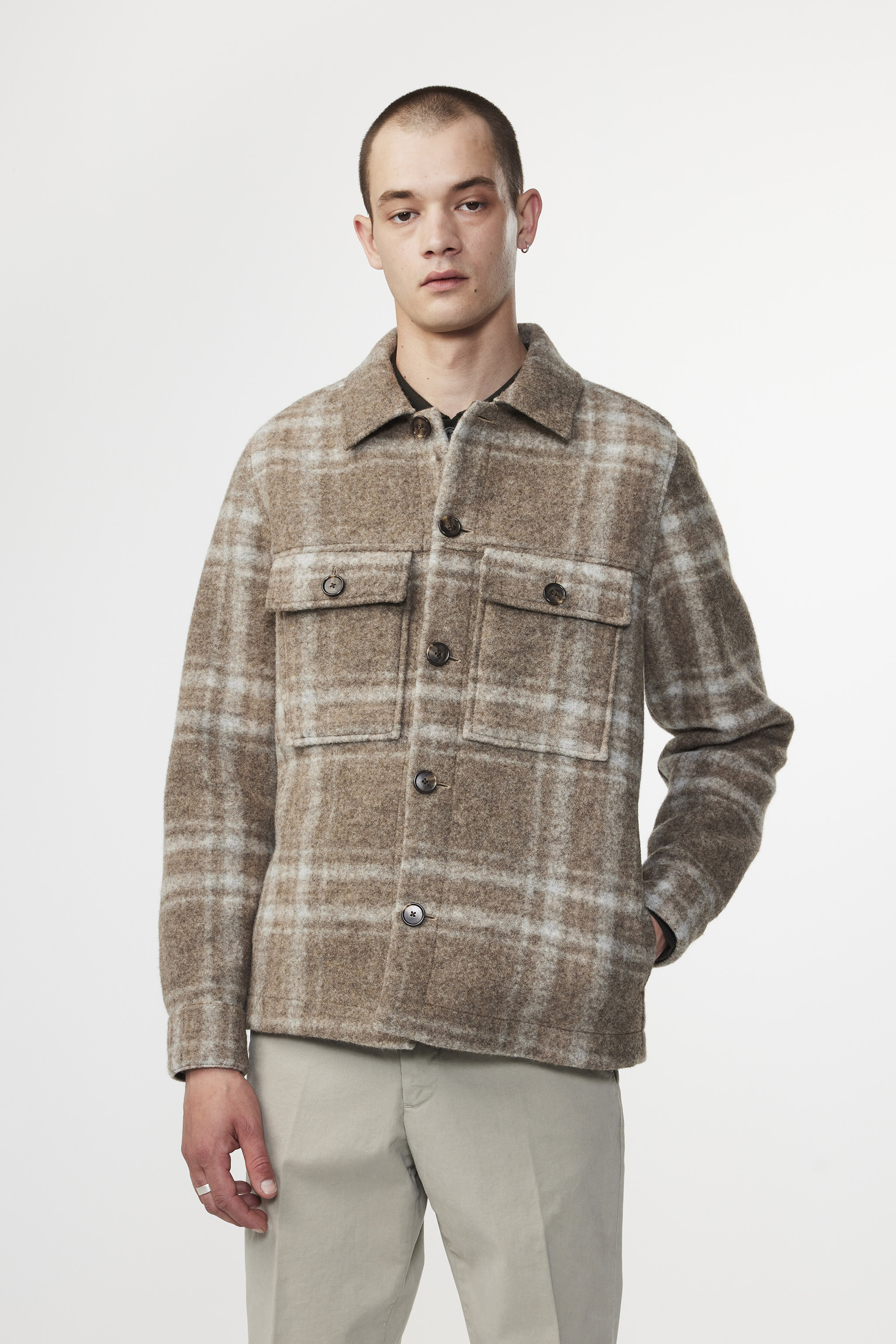 Wilas  men's jacket   Brown Check   Buy online at NN.®