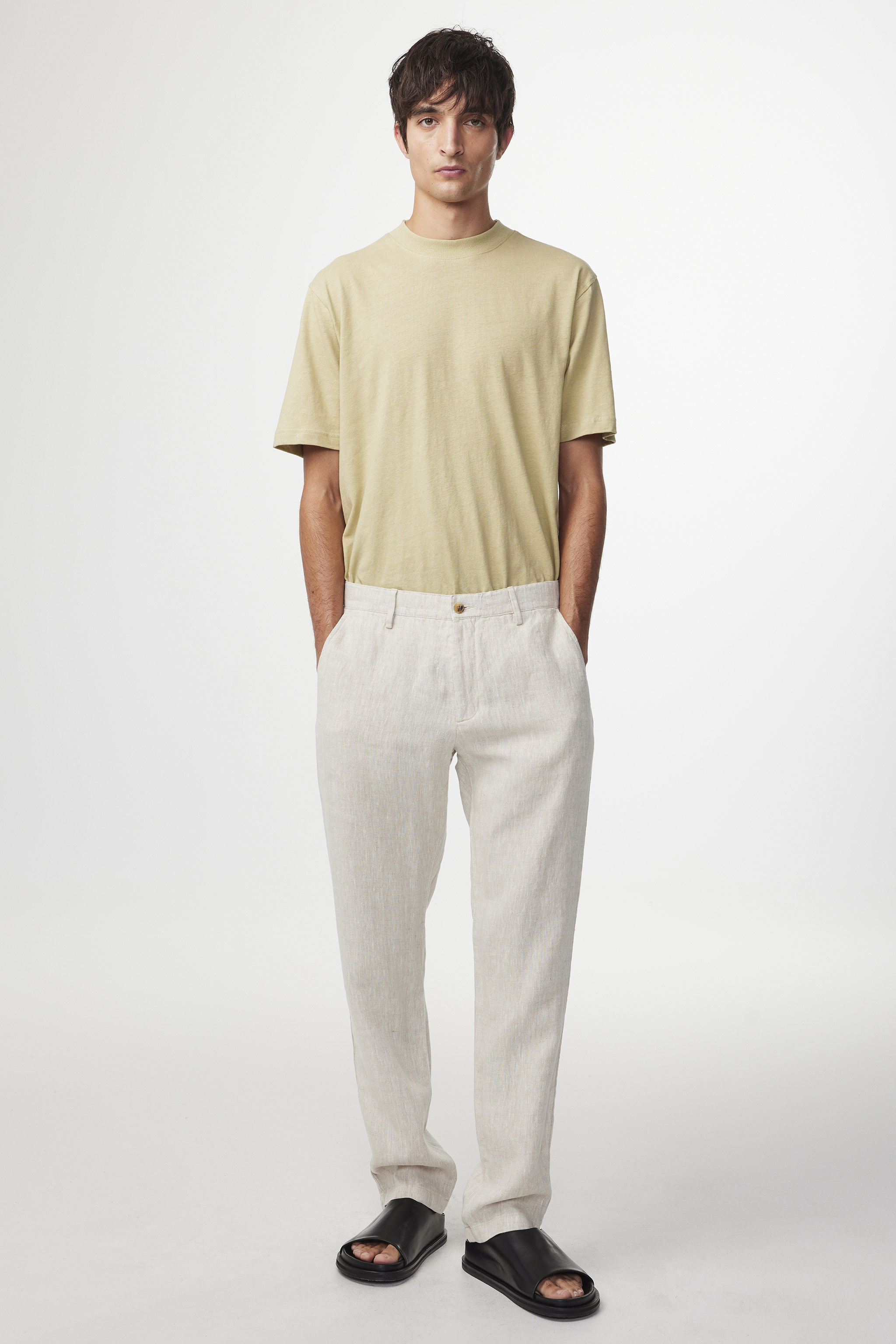 Linen Pants - Cream – Barefoot blonde Collection