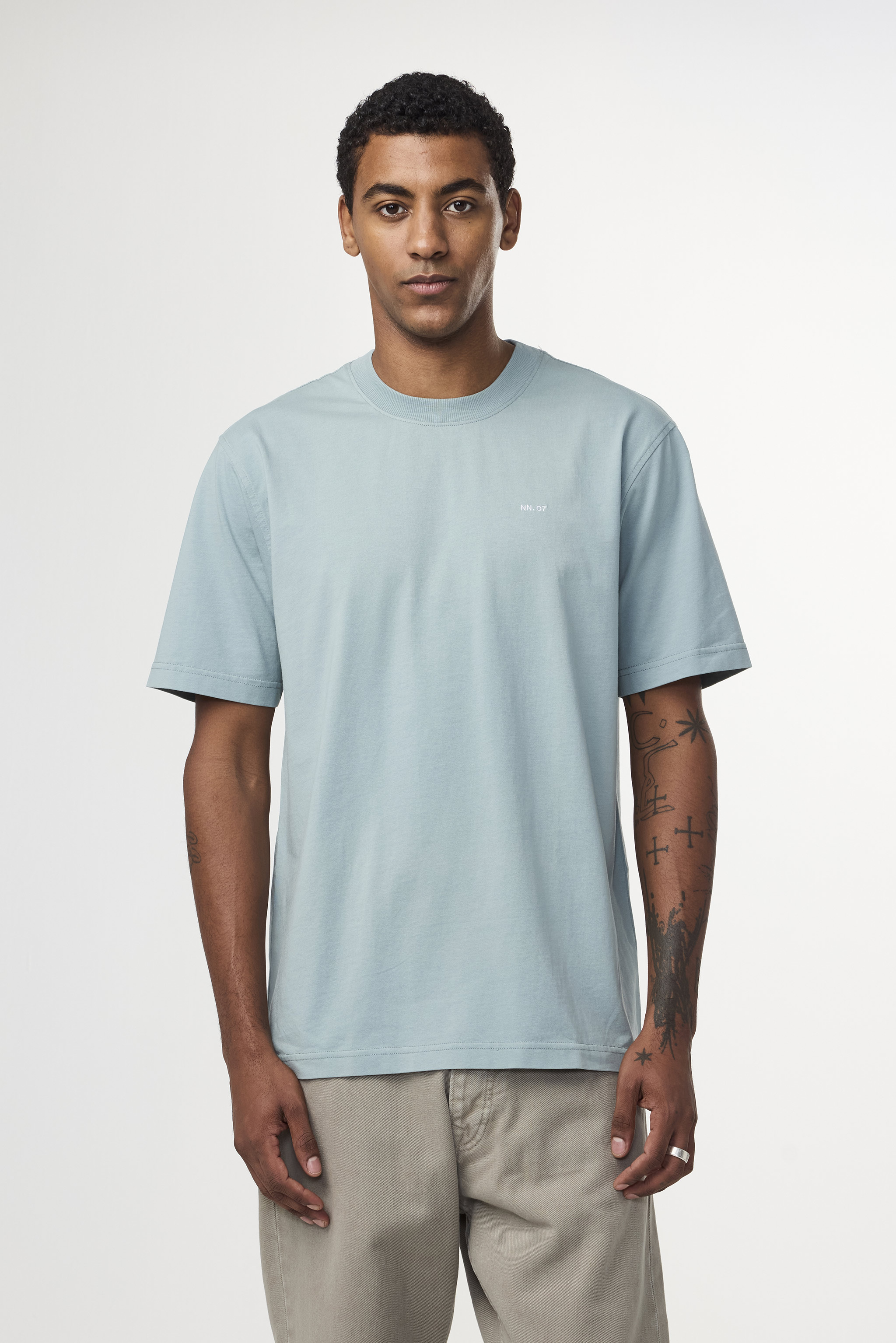 Adam 3209 men's t-shirt - Steely Blue - Buy online at NN.07®