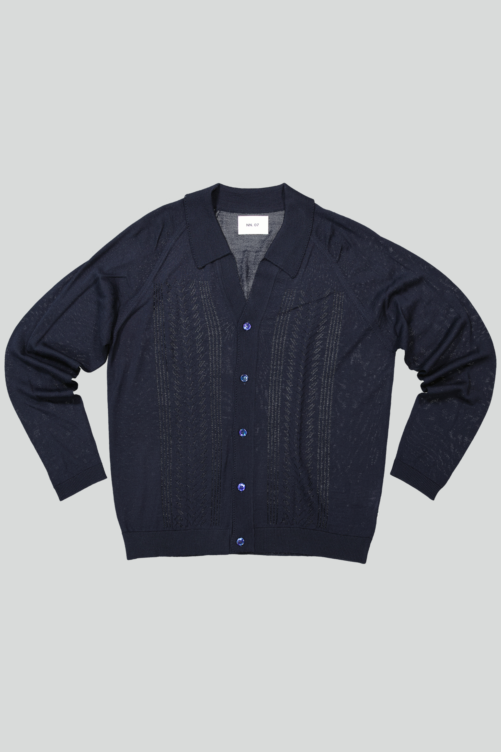 Bjarki 6539 men's cardigan - Blue - Buy online at
