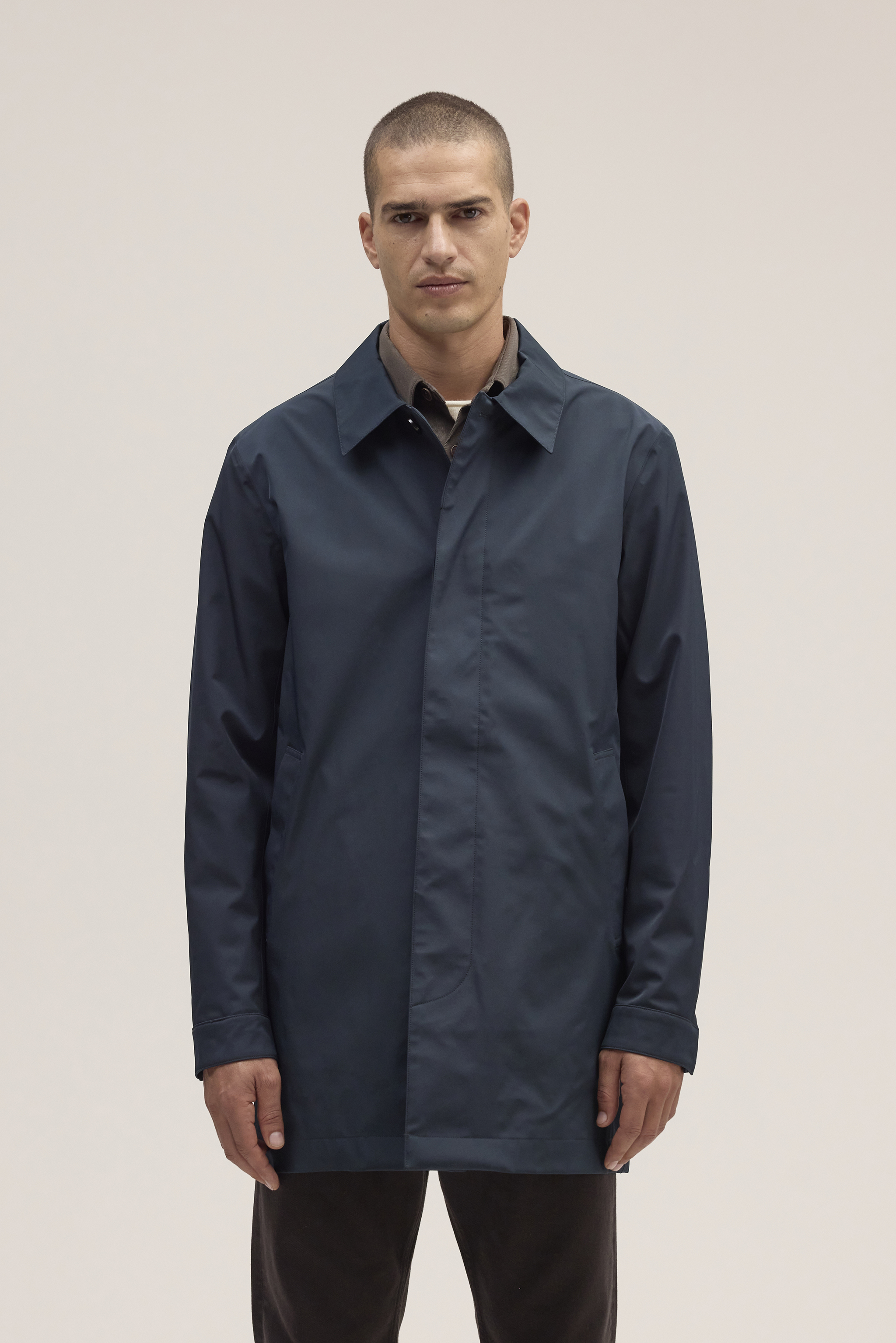 ジャケット・アウター uniform experiment BALMACAAN COAT NAVY L Balmacaan Coat | UNIQLO US