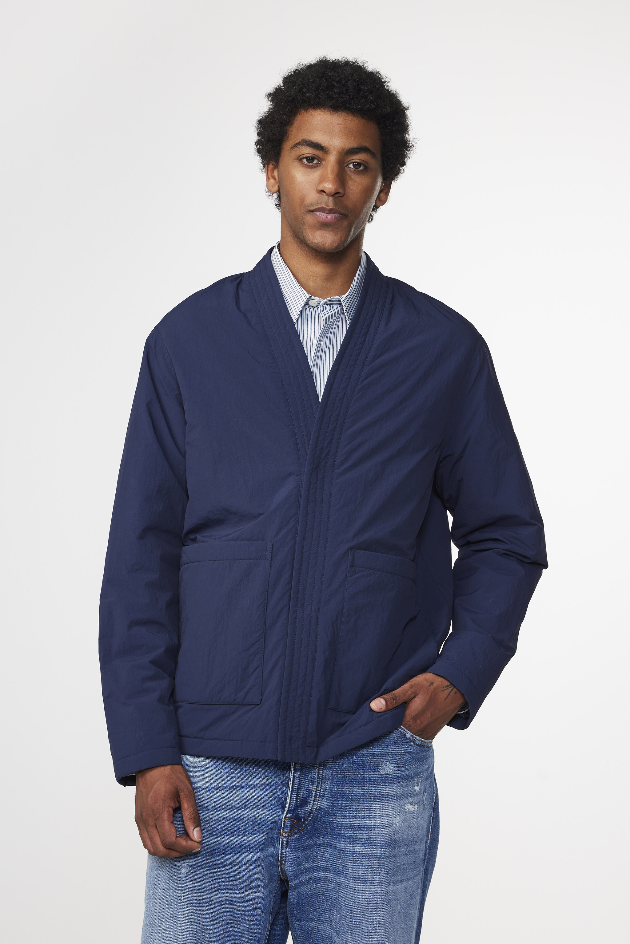 Navy blue sales men's jacket