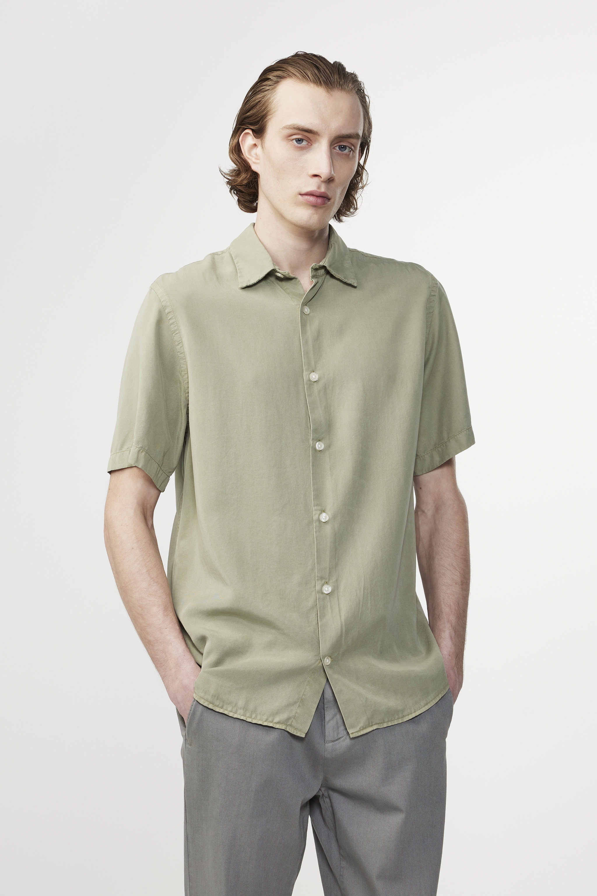 Errico 5968 men's shirt - Green - Buy online at NN.07®