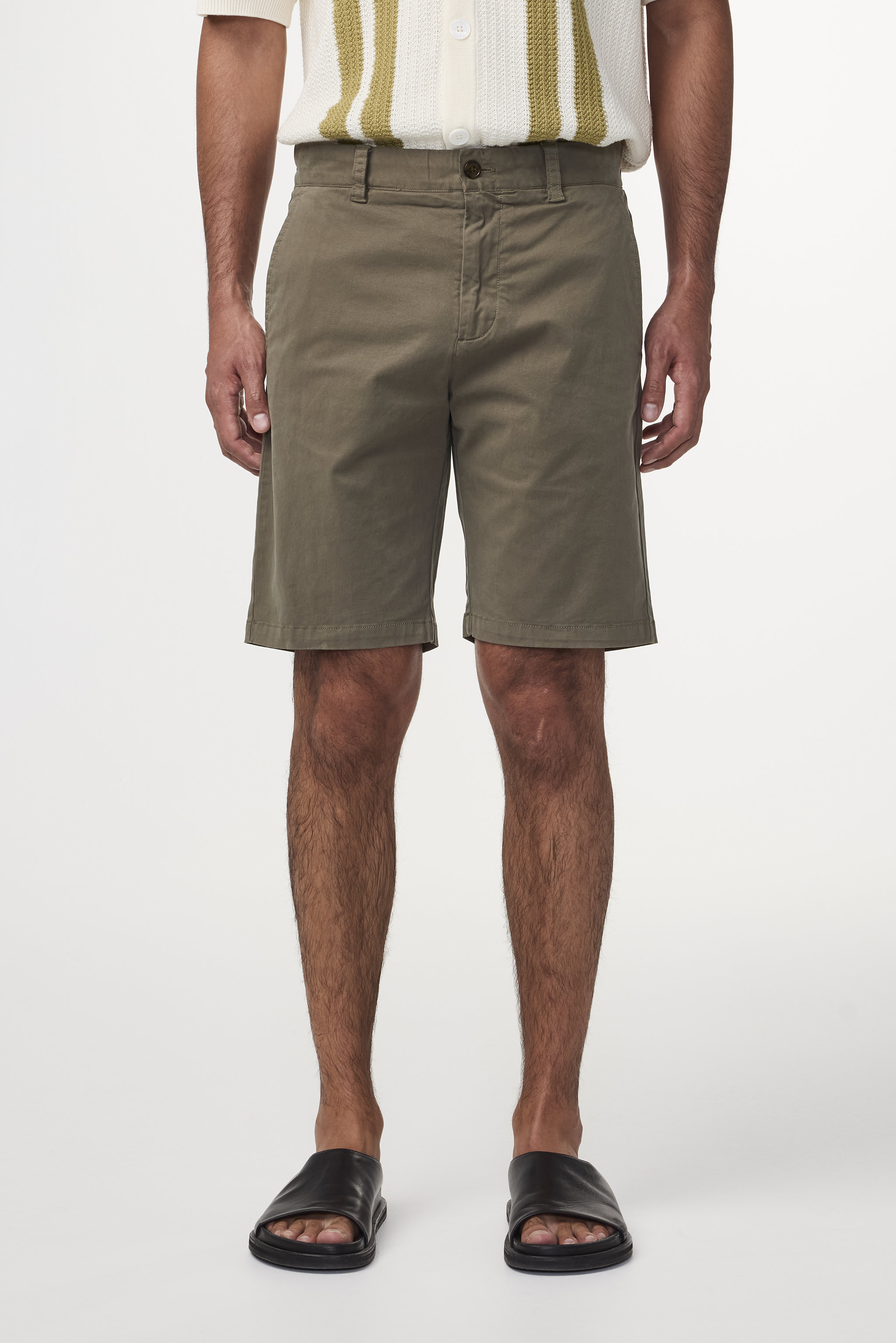 【NONCODE】Pino Basic Short Pants ONSPLY Mid waist Slim Fit Shorts | Medium Grey | ONLY & SONS®