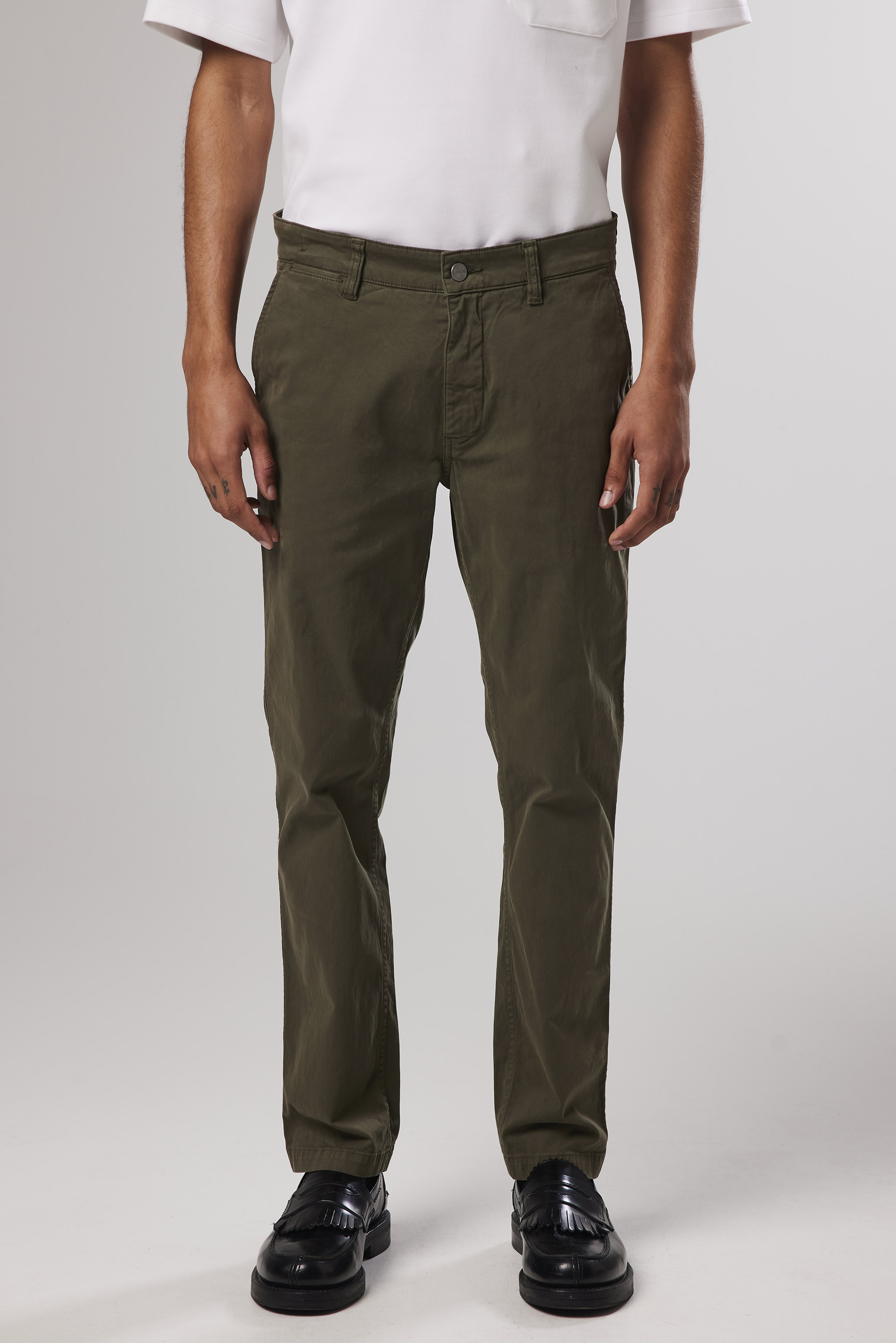 Marco 1400 men's chinos - Green - Buy online at NN07®