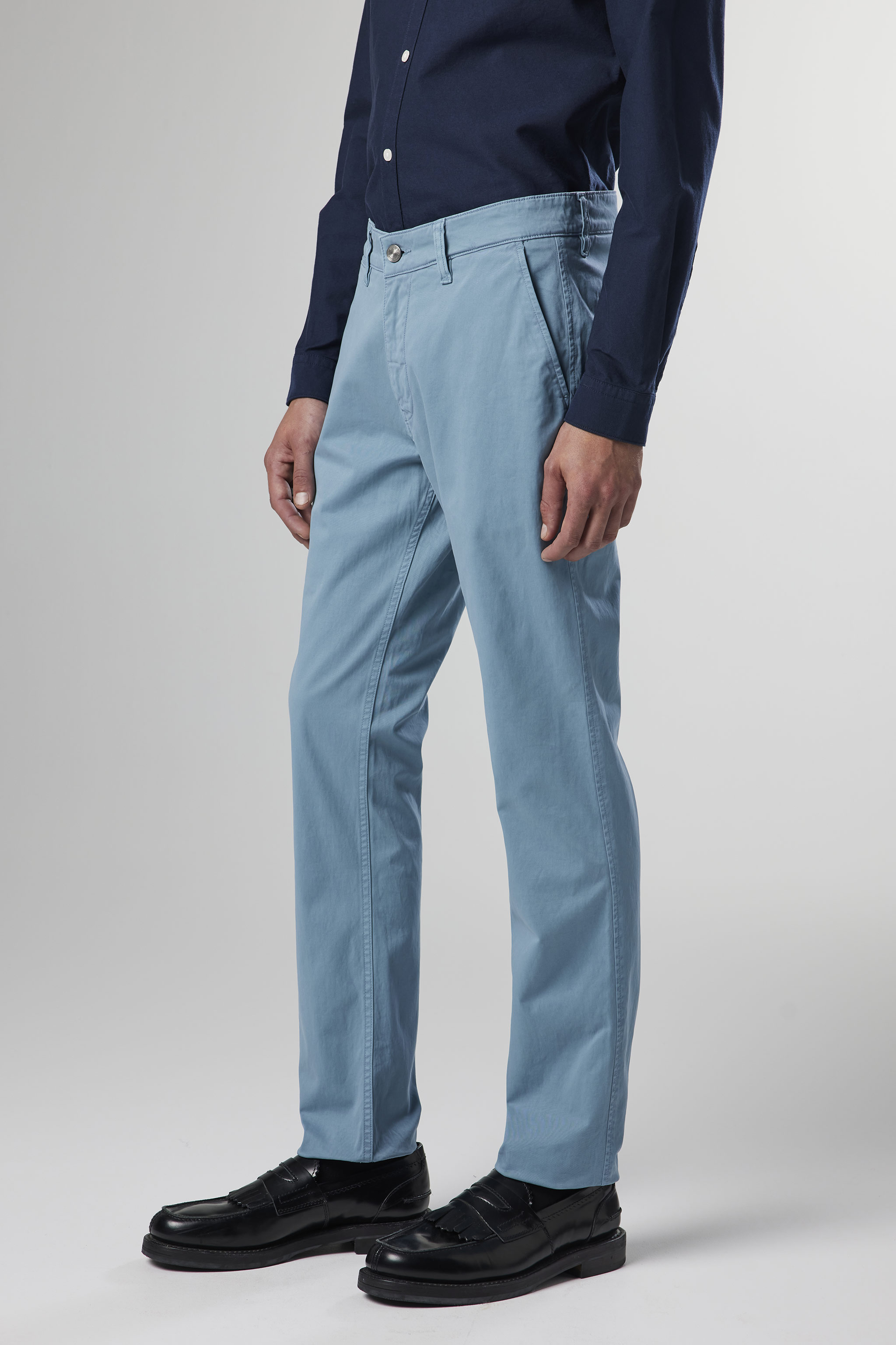 Buy Light Blue Trousers & Pants for Men by RAGZO Online | Ajio.com