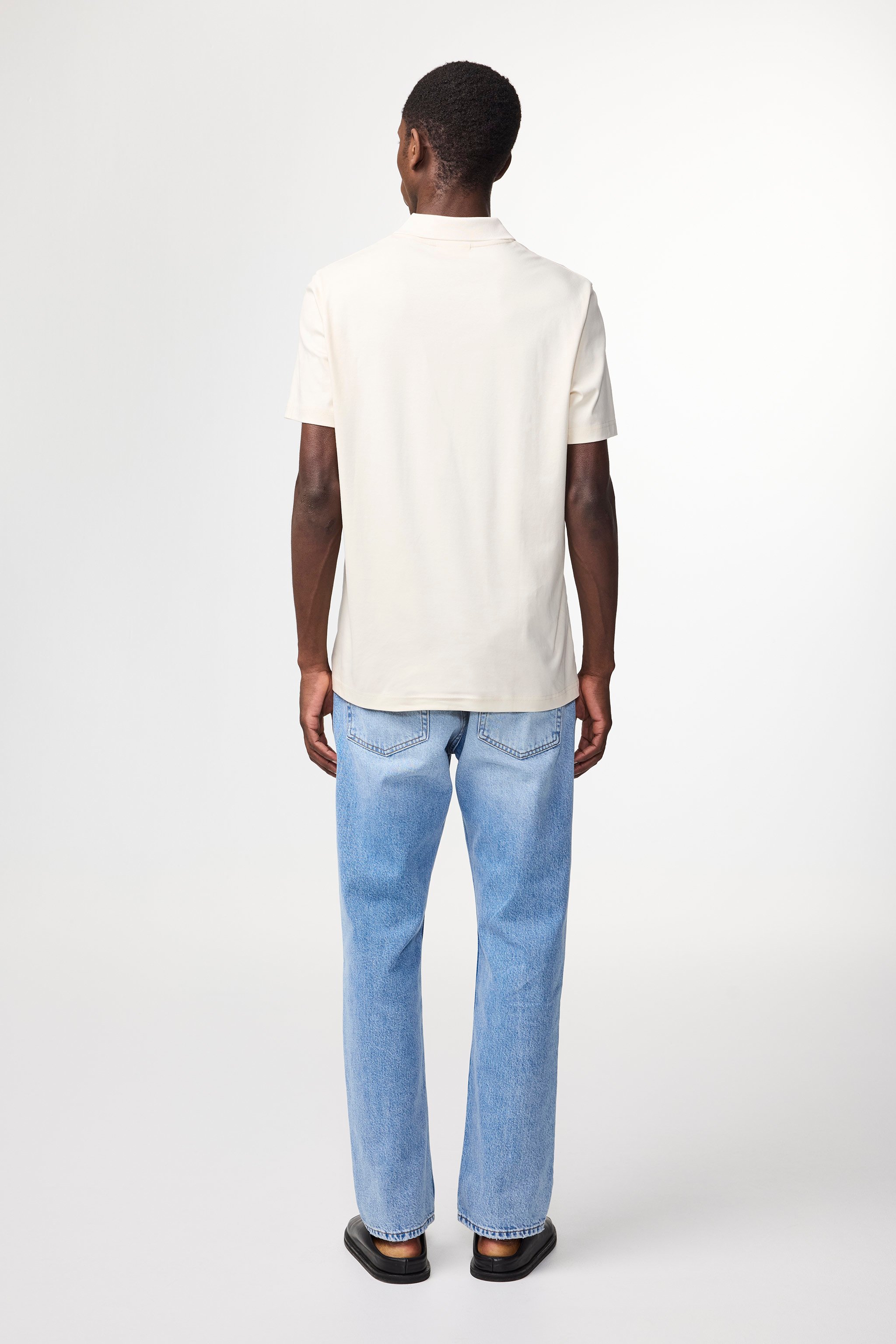 ennoy エンノイ L/S BORDER T-SHIRTS MINT BLUE