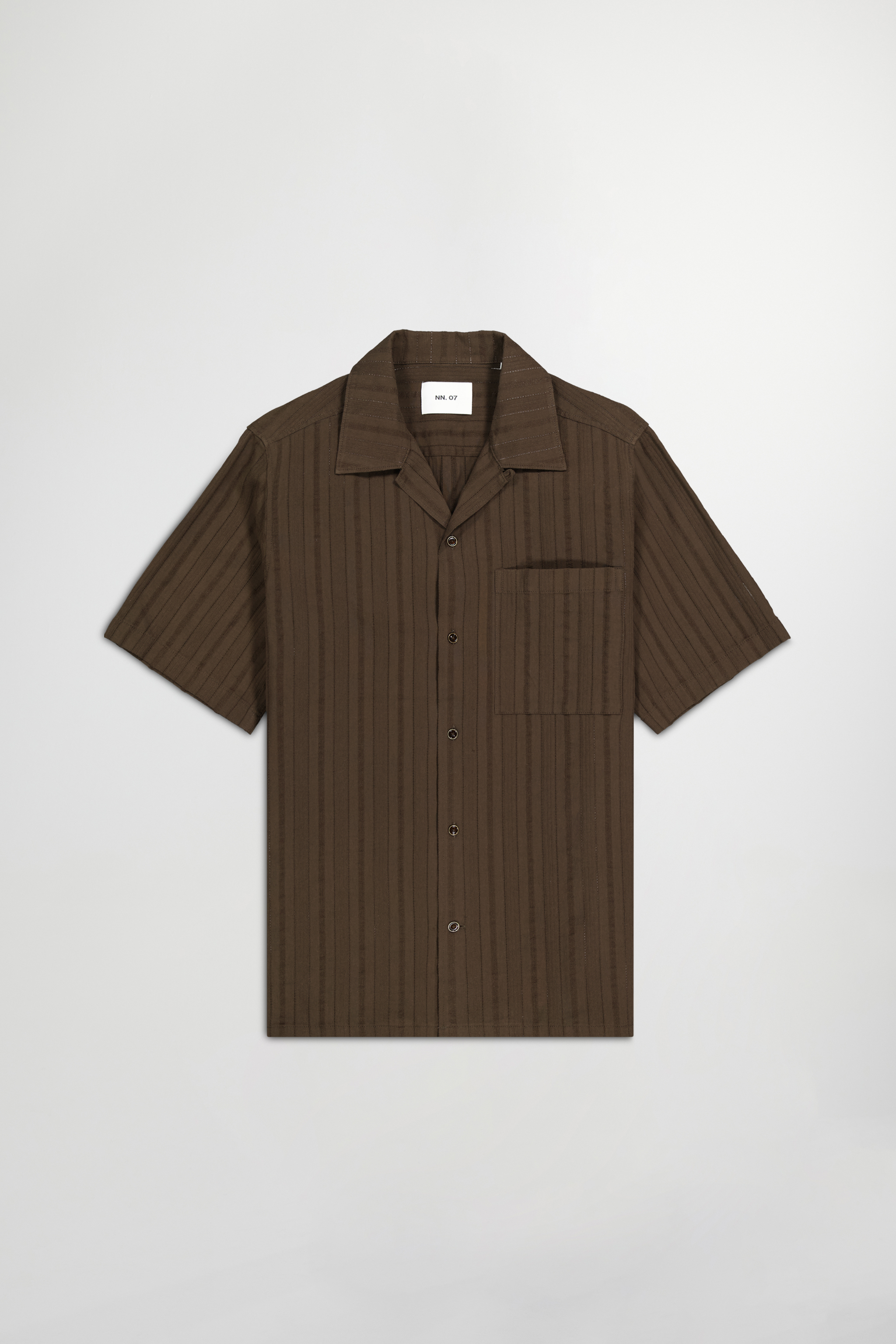 Tシャツ・カットソー NN07 SS25 Shirts (2523420599 JULIO SS 3420DEMITASSE) Julio 3420 men's shirt - Croc Green - Buy online at NN.07®
