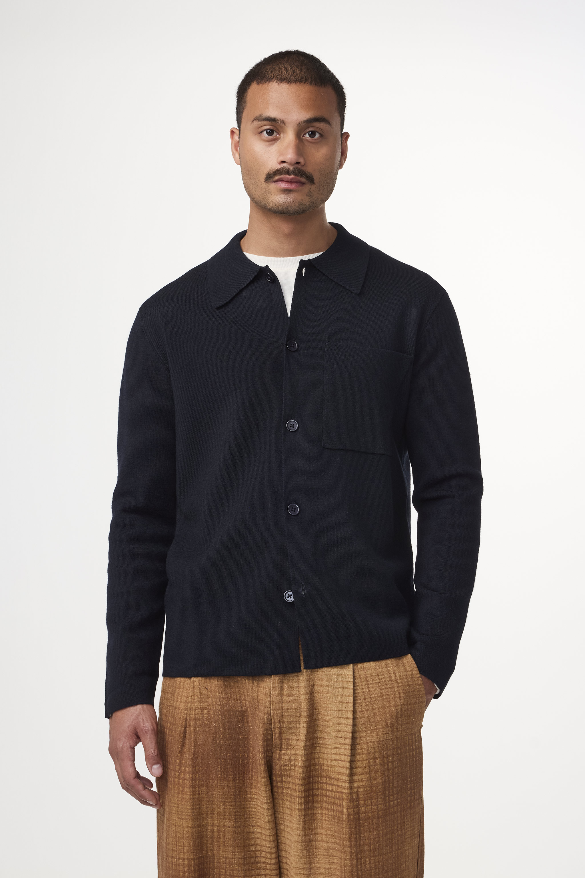 Jonas 6530 men's overshirt - Deep Navy - Buy online at NN.07®