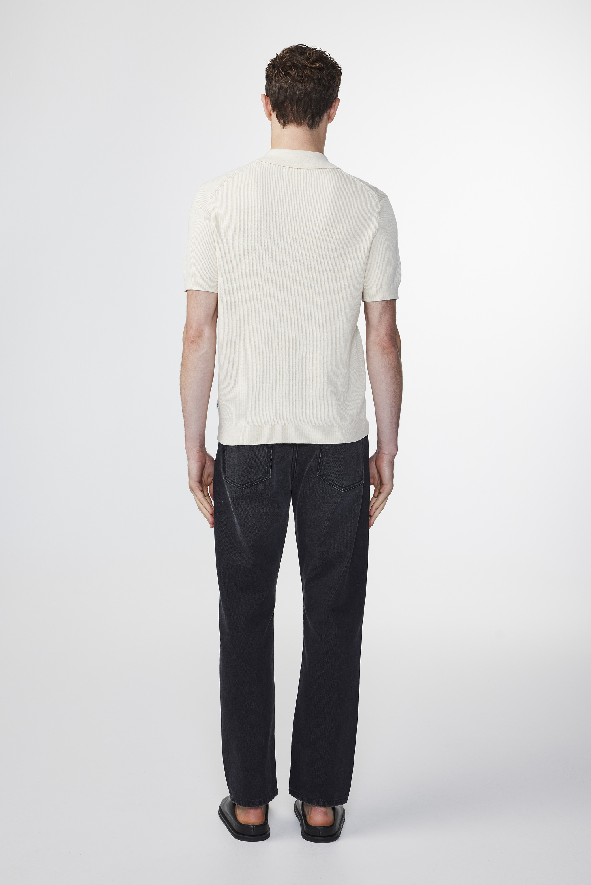 Hansie 6600 men's polo - Ecru - Buy online at NN.07®
