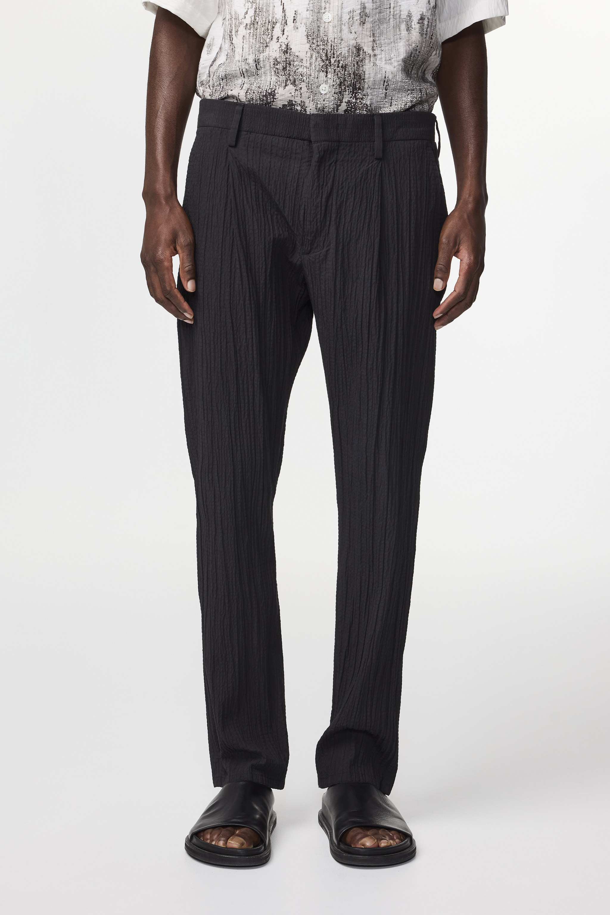 【NONCODE】(Unisex) Litine line pants Ayden Linen Pant