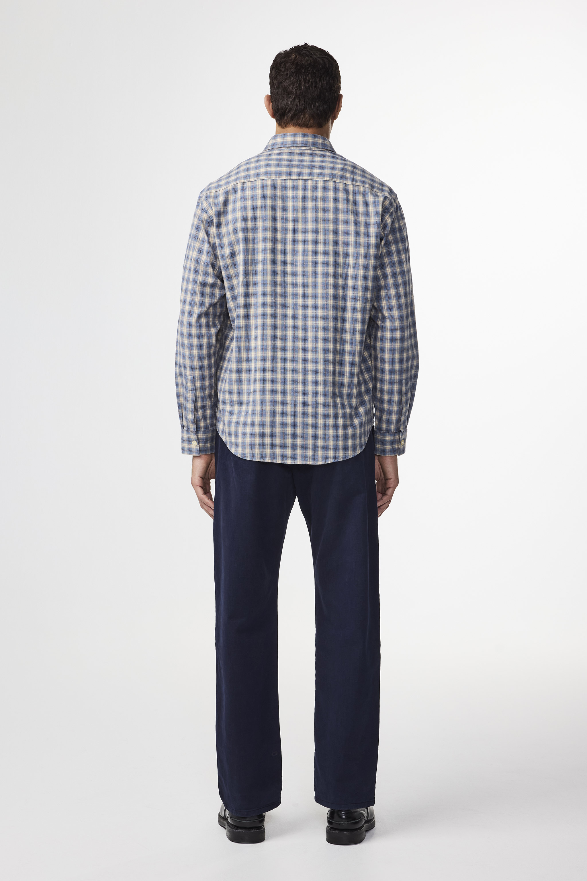 Deon 5465 men's shirt - Blue Check - Buy online at NN.07®