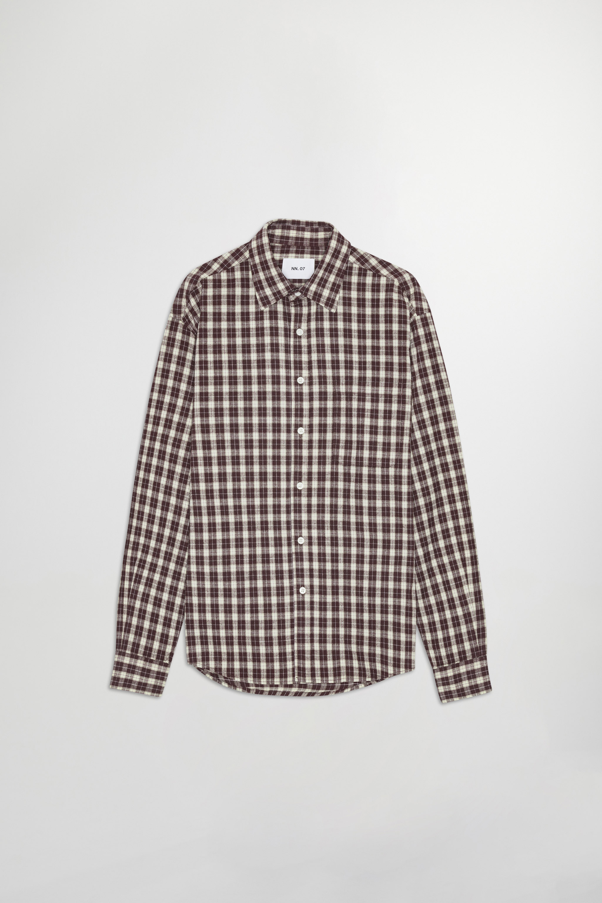 【MODERNIF】Nareu check shirt Face Logo Check Shirt Navy/Black SHIR000007 – NOMAD