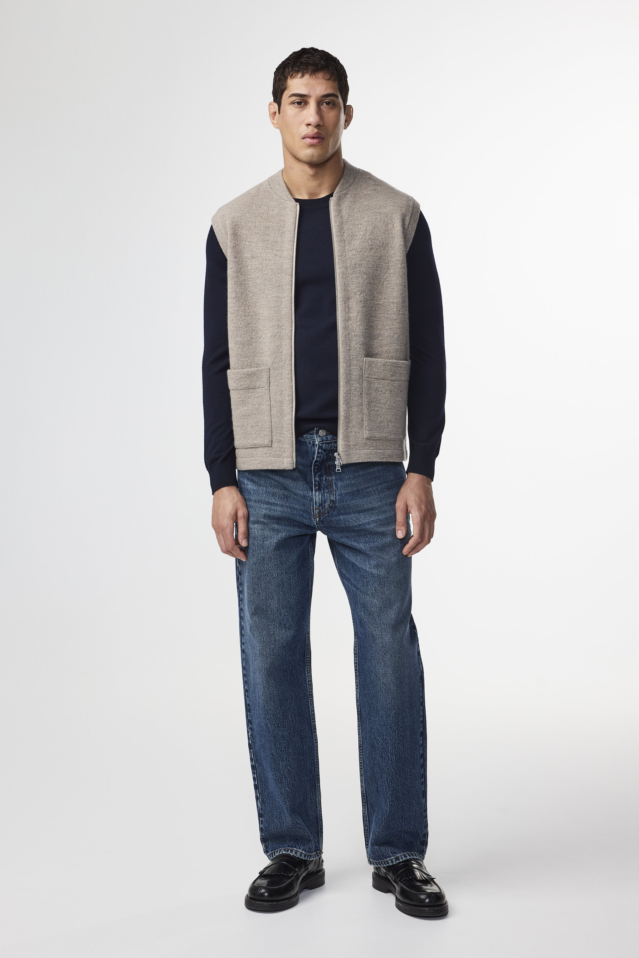 Boiled 6398 men's vest - Khaki Beige - Buy online at NN.07®