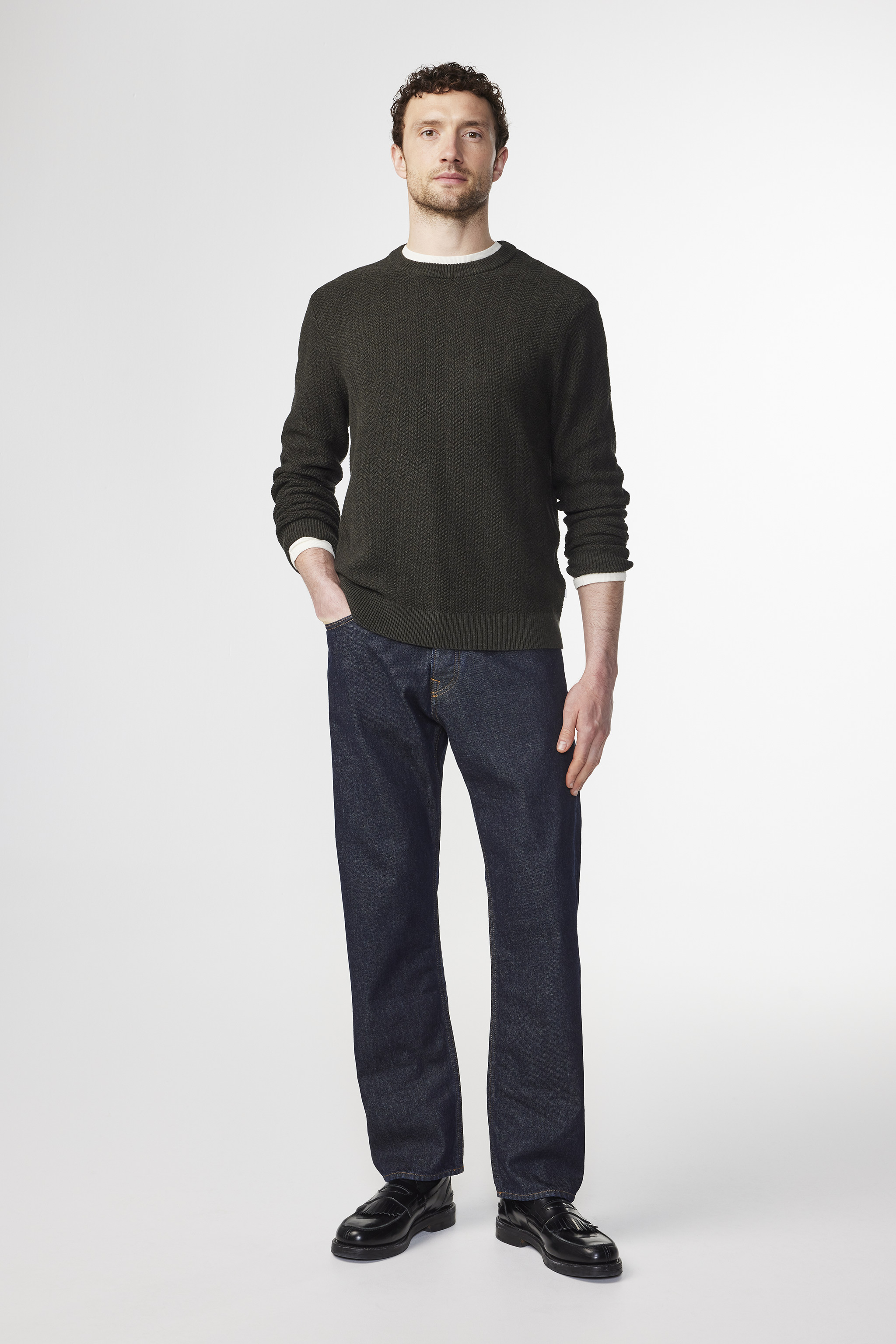 Pete 6600 men's sweater - Dark Army - Buy online at NN.07®