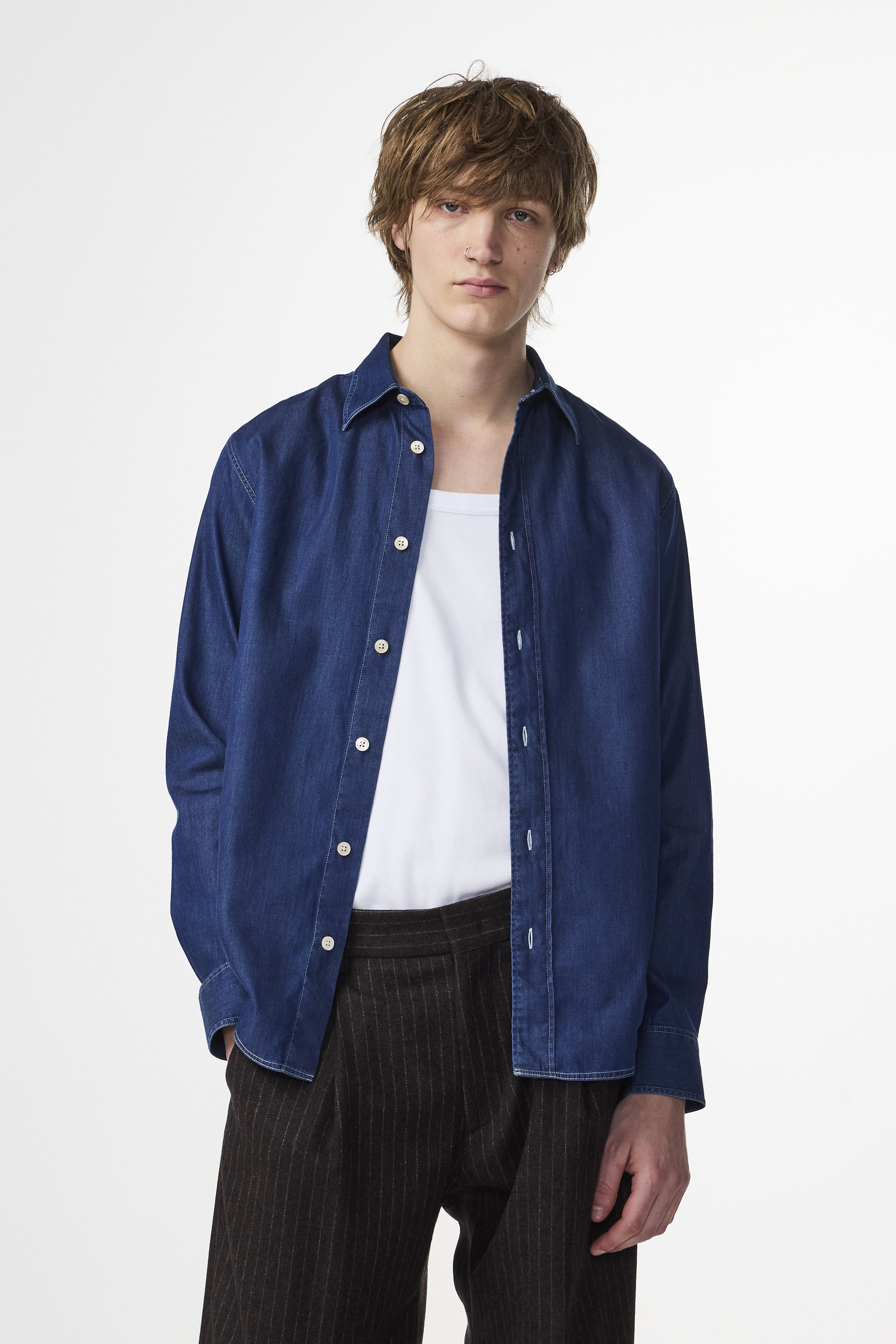 Colby 5765 men's shirt - Medium Indigo - Buy online at NN.07®