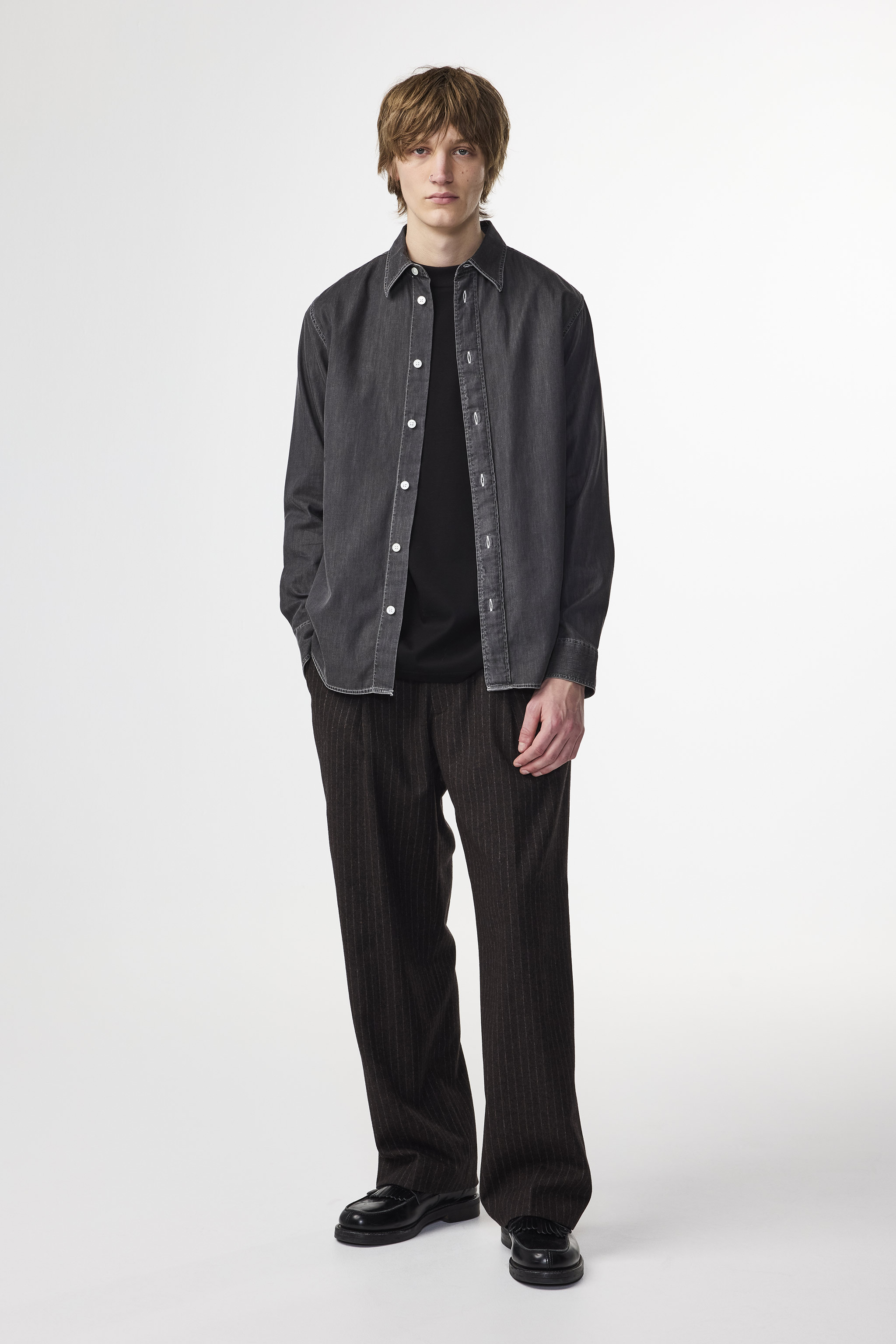 Colby 5765 men's shirt - Grey Denim - Buy online at NN.07®
