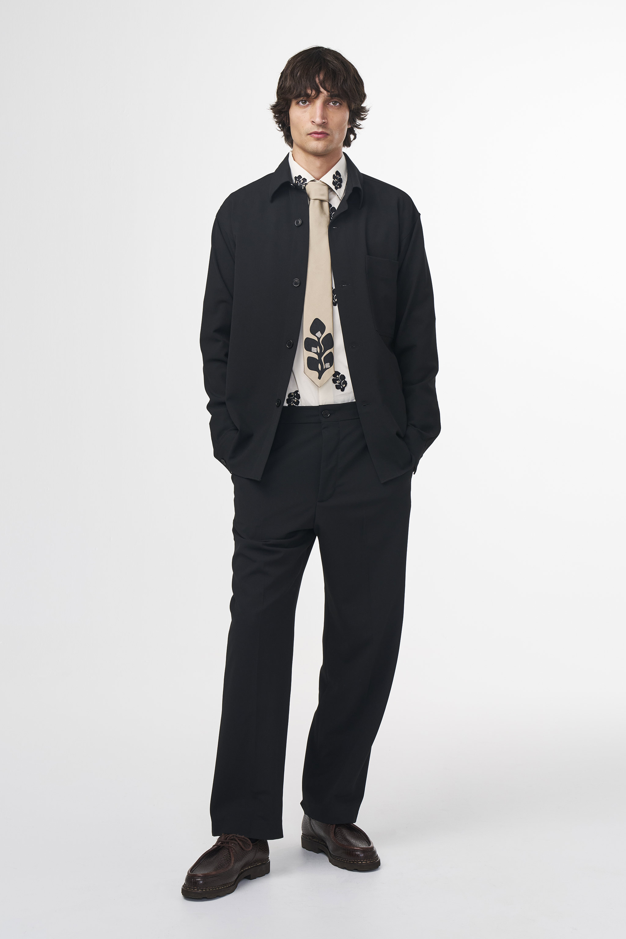 Adwin 1903 men's overshirt - Black - Buy online at NN.07®