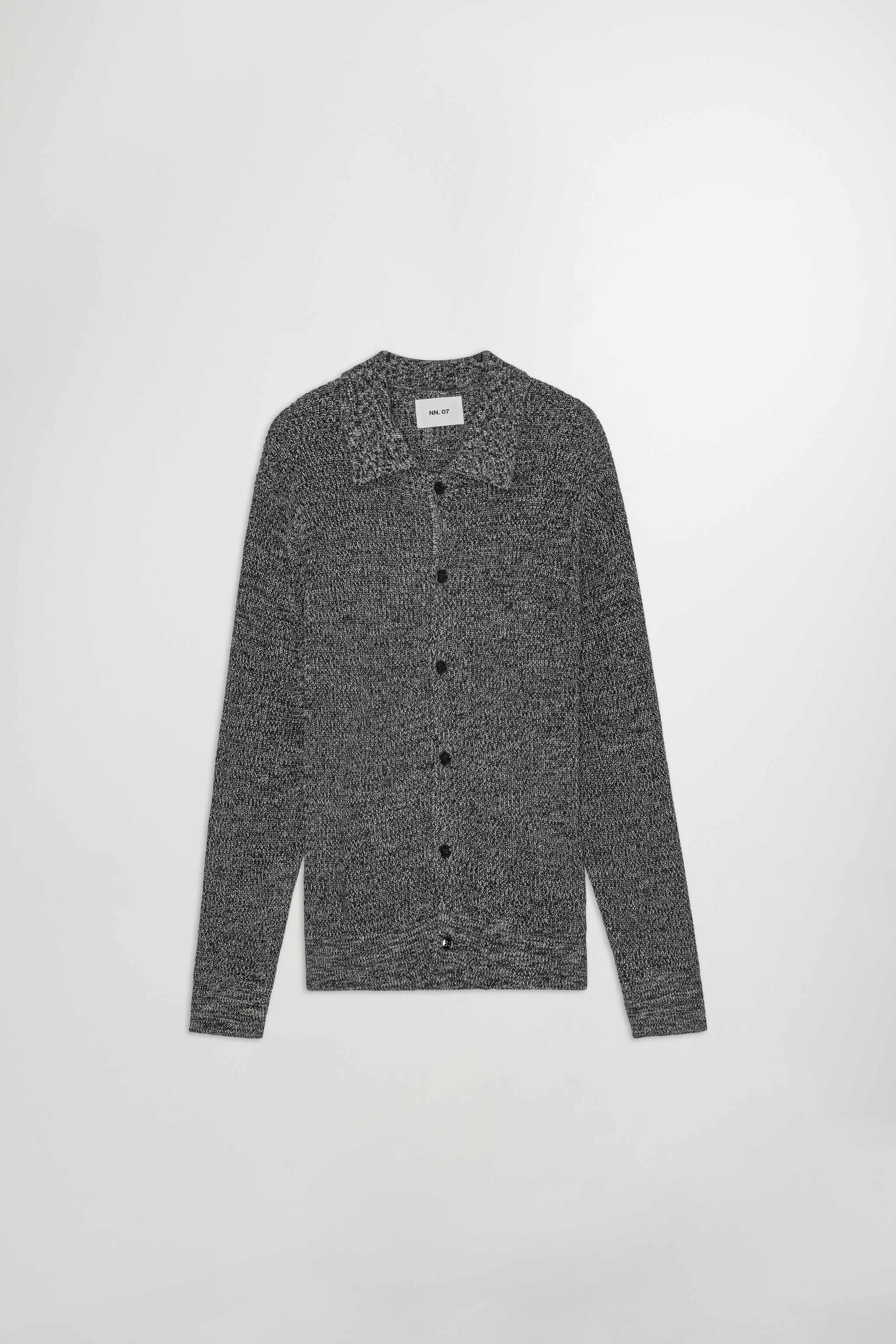 Jacobo 6470 men's cardigan - Black Multi - Buy online at NN.07®