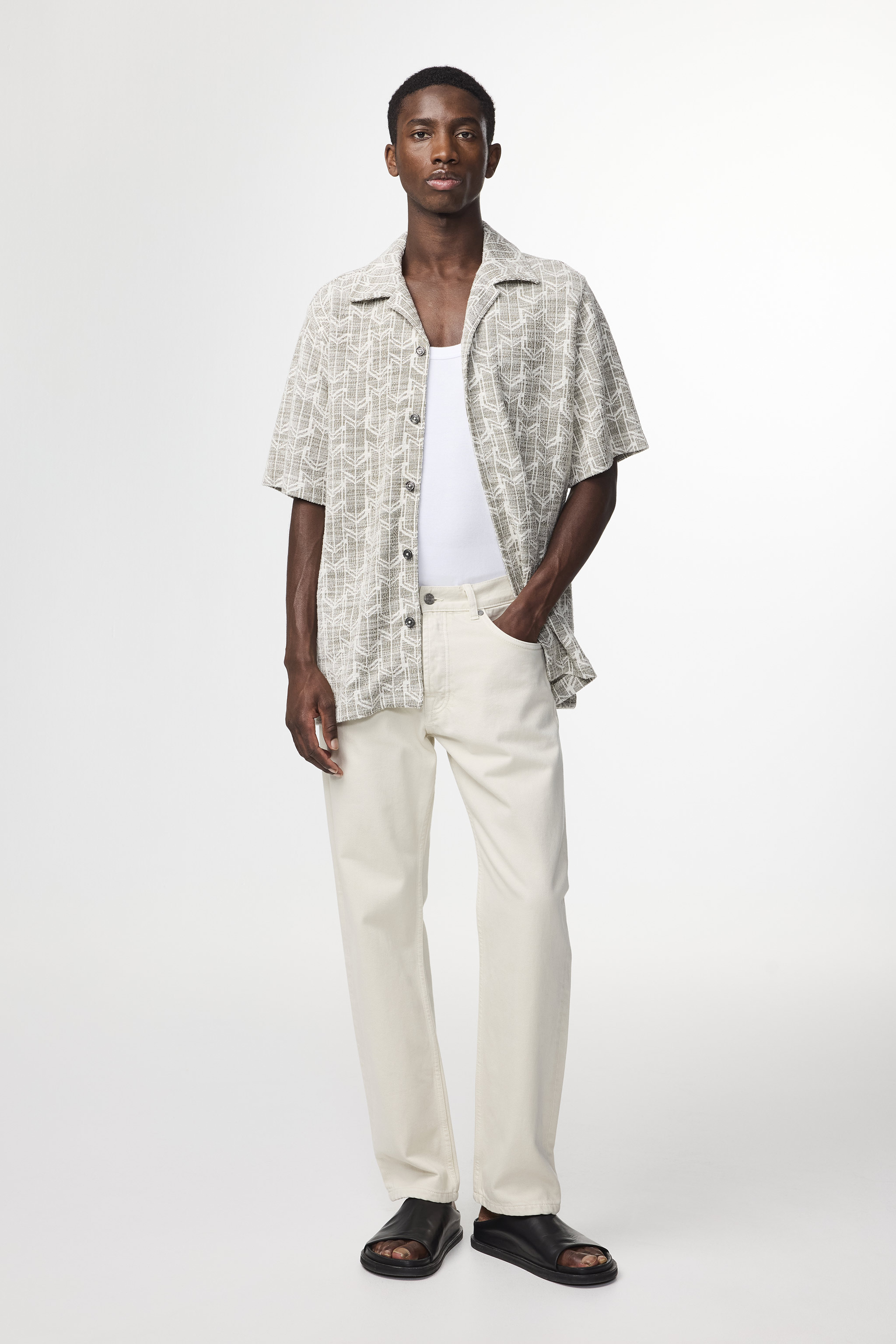 Julio 3420 men's shirt - Croc Green - Buy online at NN.07®
