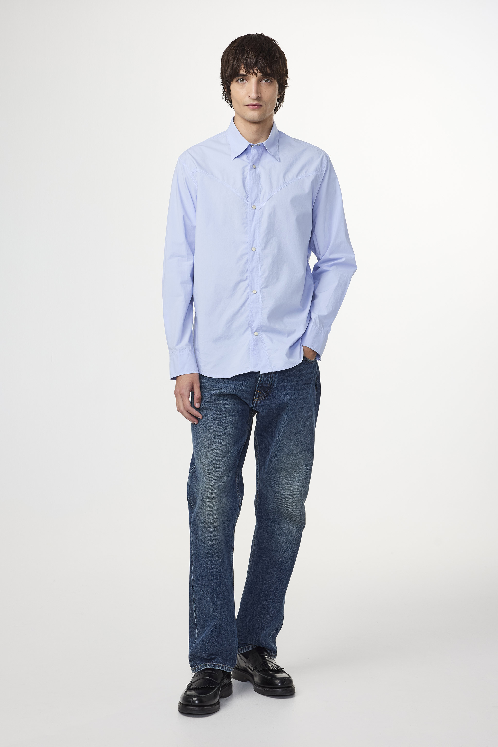 Tシャツ・カットソー NN07 SS25 Shirts (2525245927 JOE SHIRT 5245POWDER BLUE) 3551_0c69ff0868-2525245927-