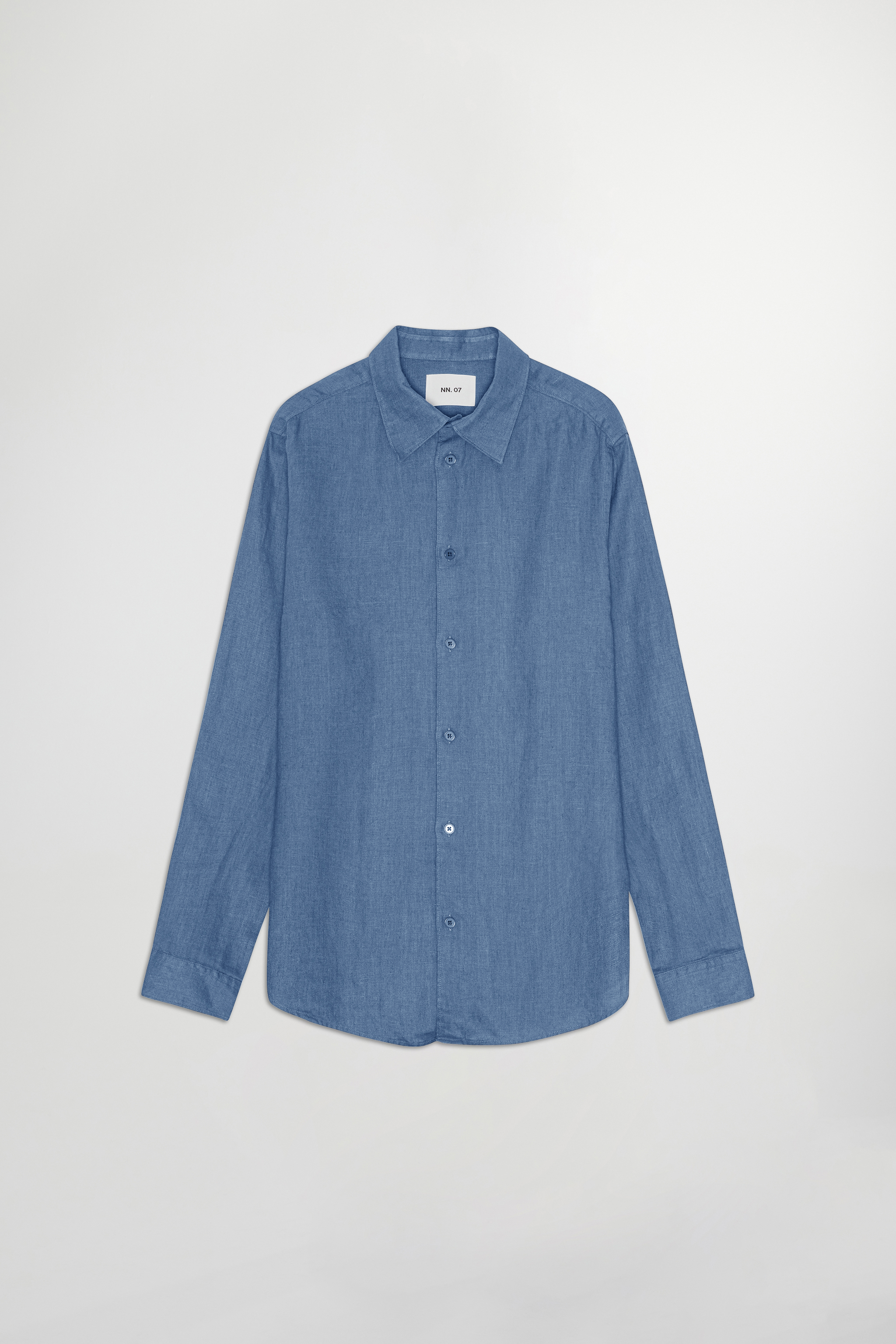 【BAON】[unisex] Ocean Henry Neck Linen Shirt Enzo 5708 men's shirt - Bering Sea - Buy online at NN.07®