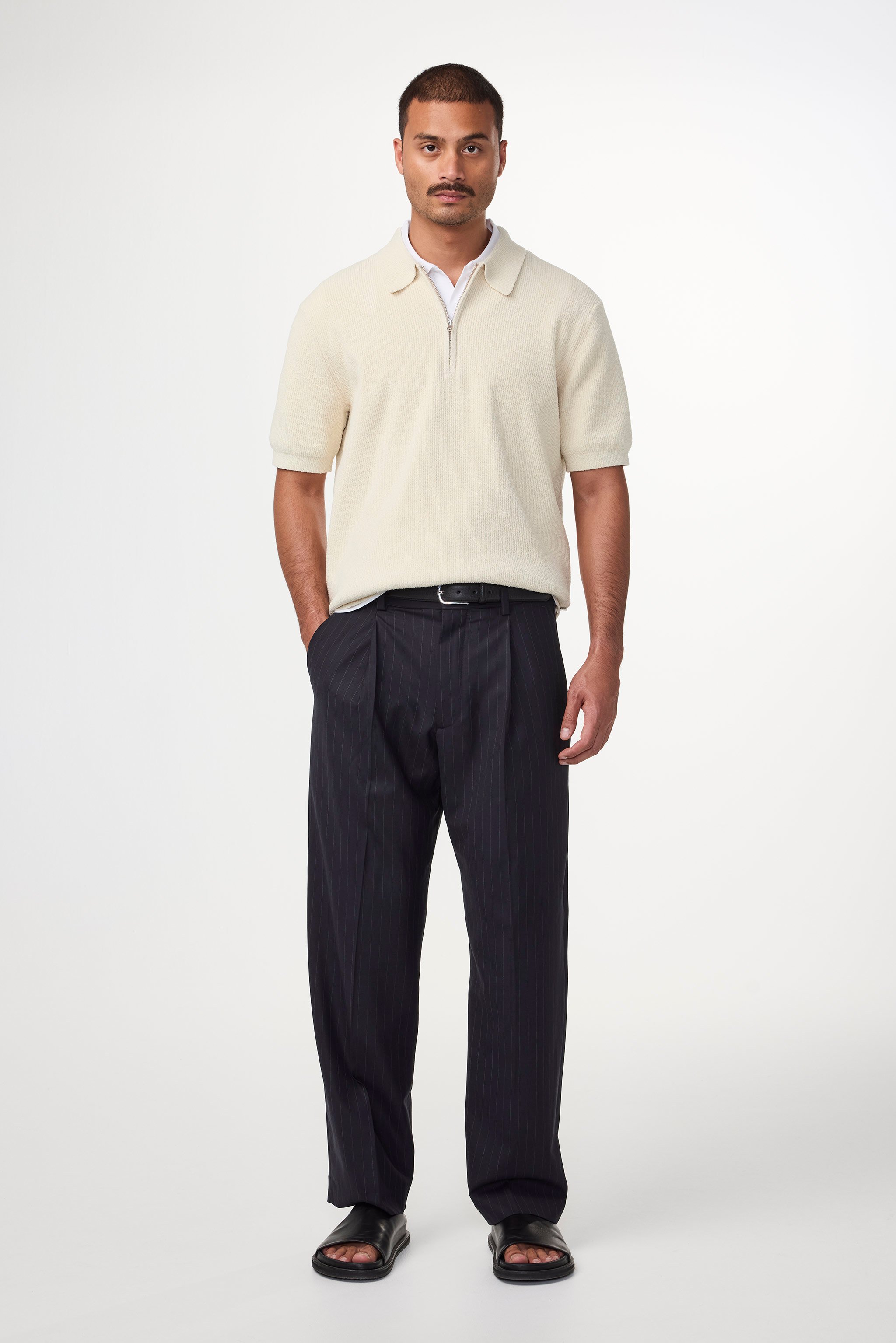 Tシャツ・カットソー NN07 SS25 Polo shirts (2526429634 DANNY ZIP POLO 6429ECRU) 3575_d25d848d53-2526429634-