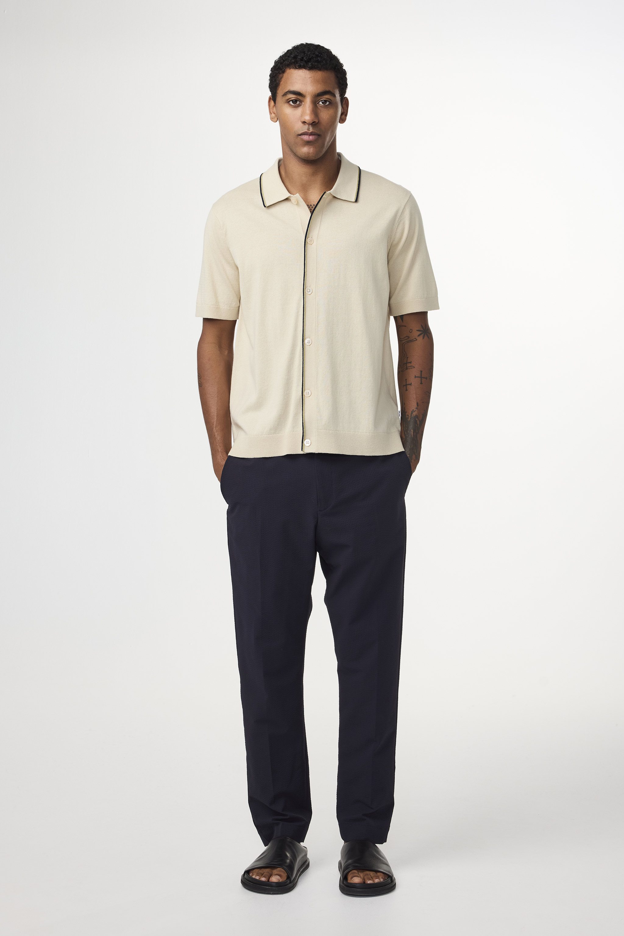 Nolan 6561 men's polo - Ecru - Buy online at NN.07®