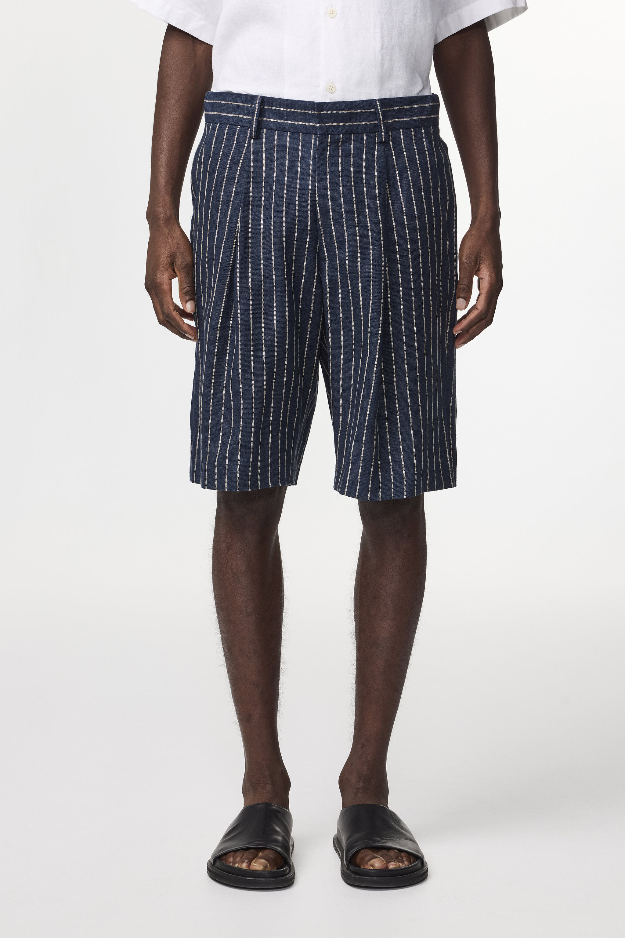 Kay 1455 men's shorts - Navy Stripe - Buy online at NN.07®