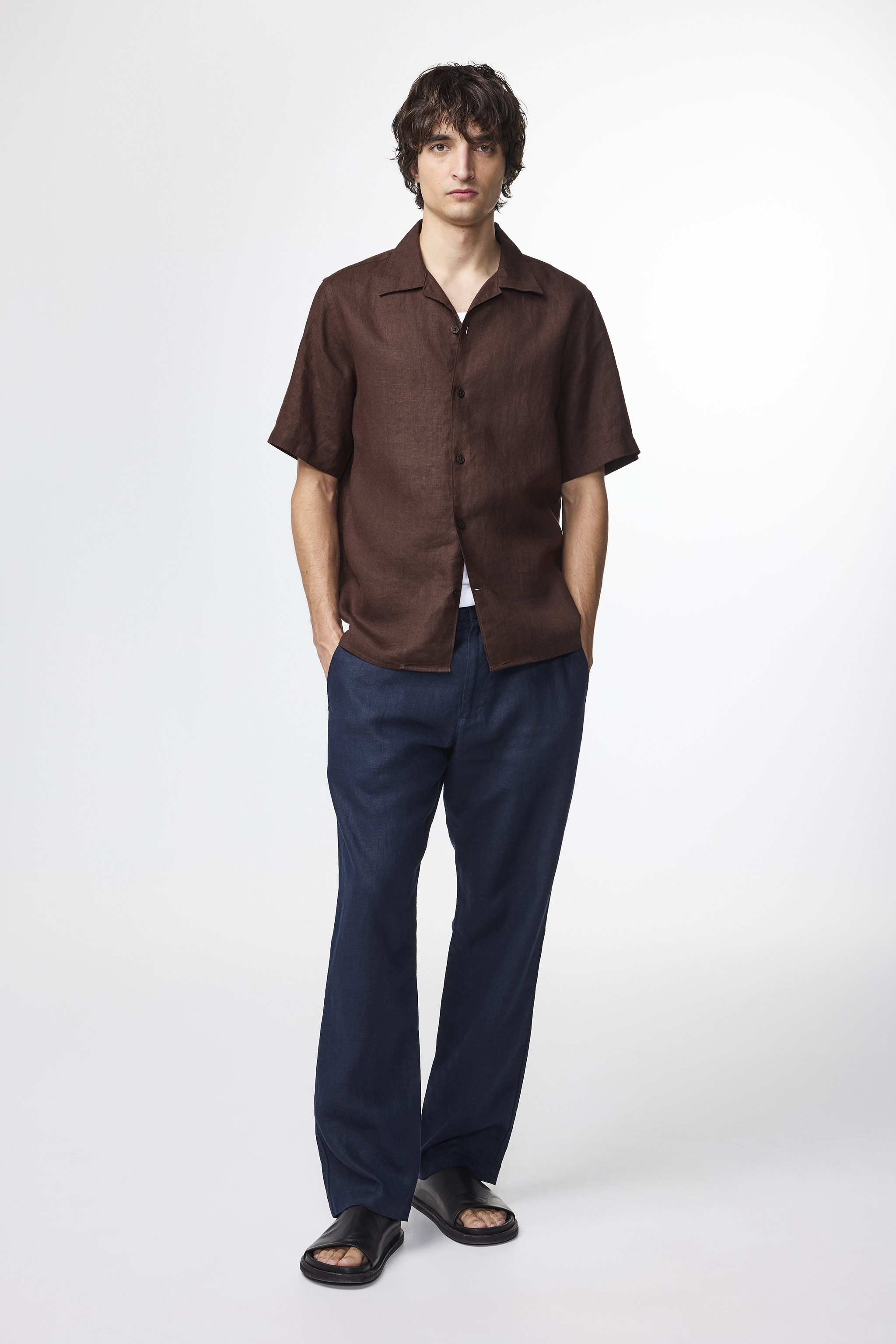 【新品】50%OFF ヌーディージーンズ ネイビー ボーリングシャツSサイズ Denim | NN07® Online Store