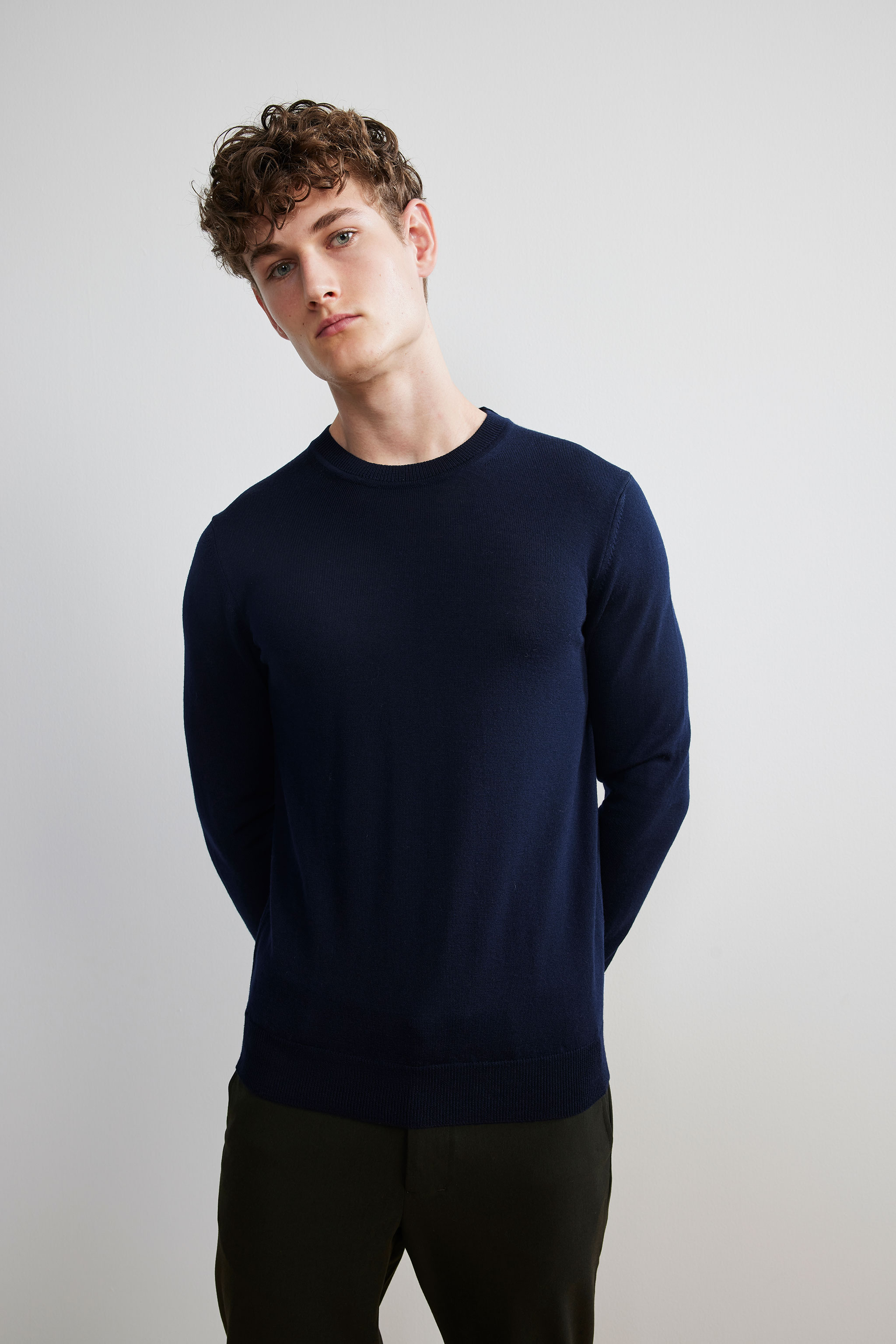 Ted 6328 men's sweater - Blue - Buy online at NN07®