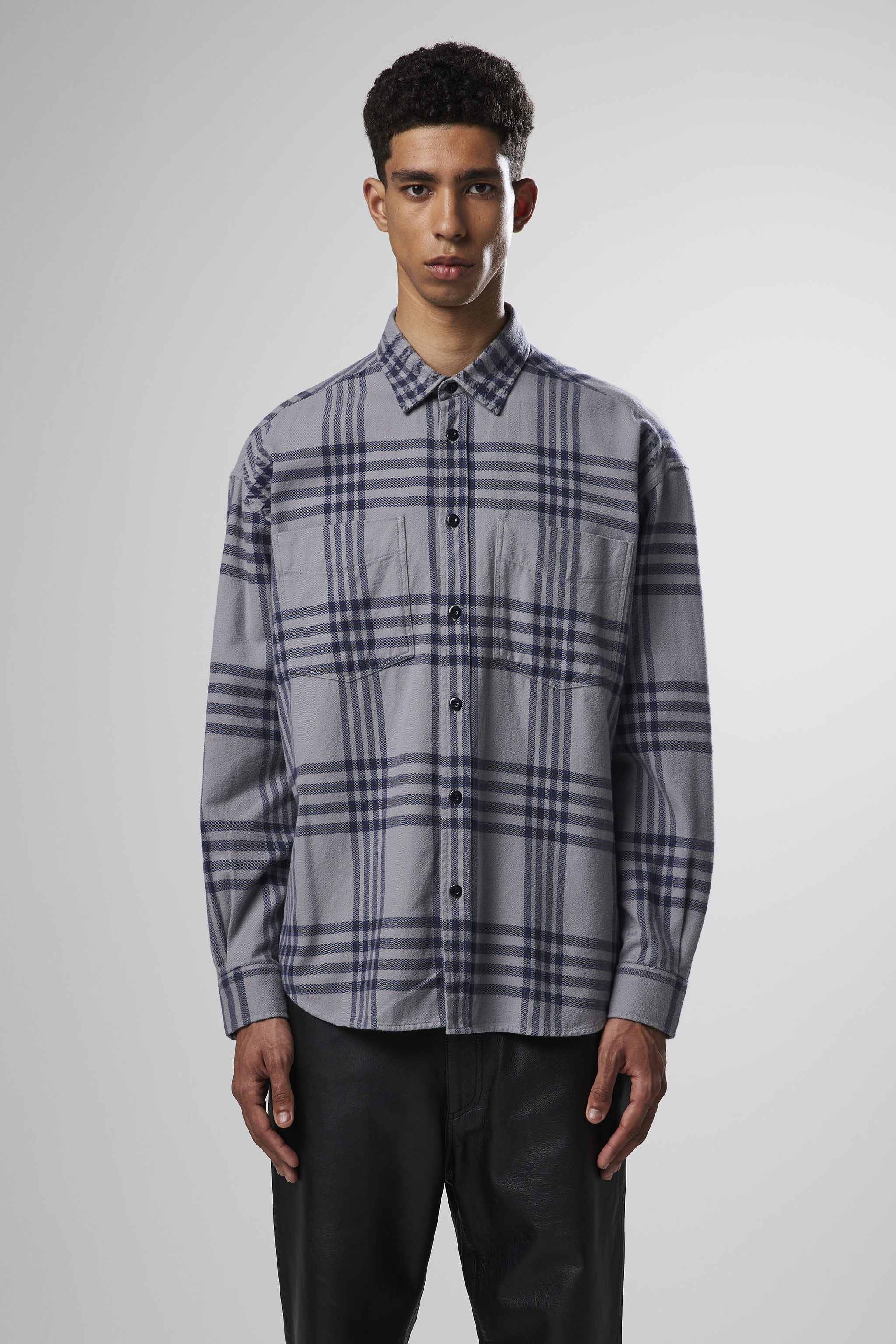 Deon Western 5219 men's shirt - Grey Check #795 - Buy online at NN.07®