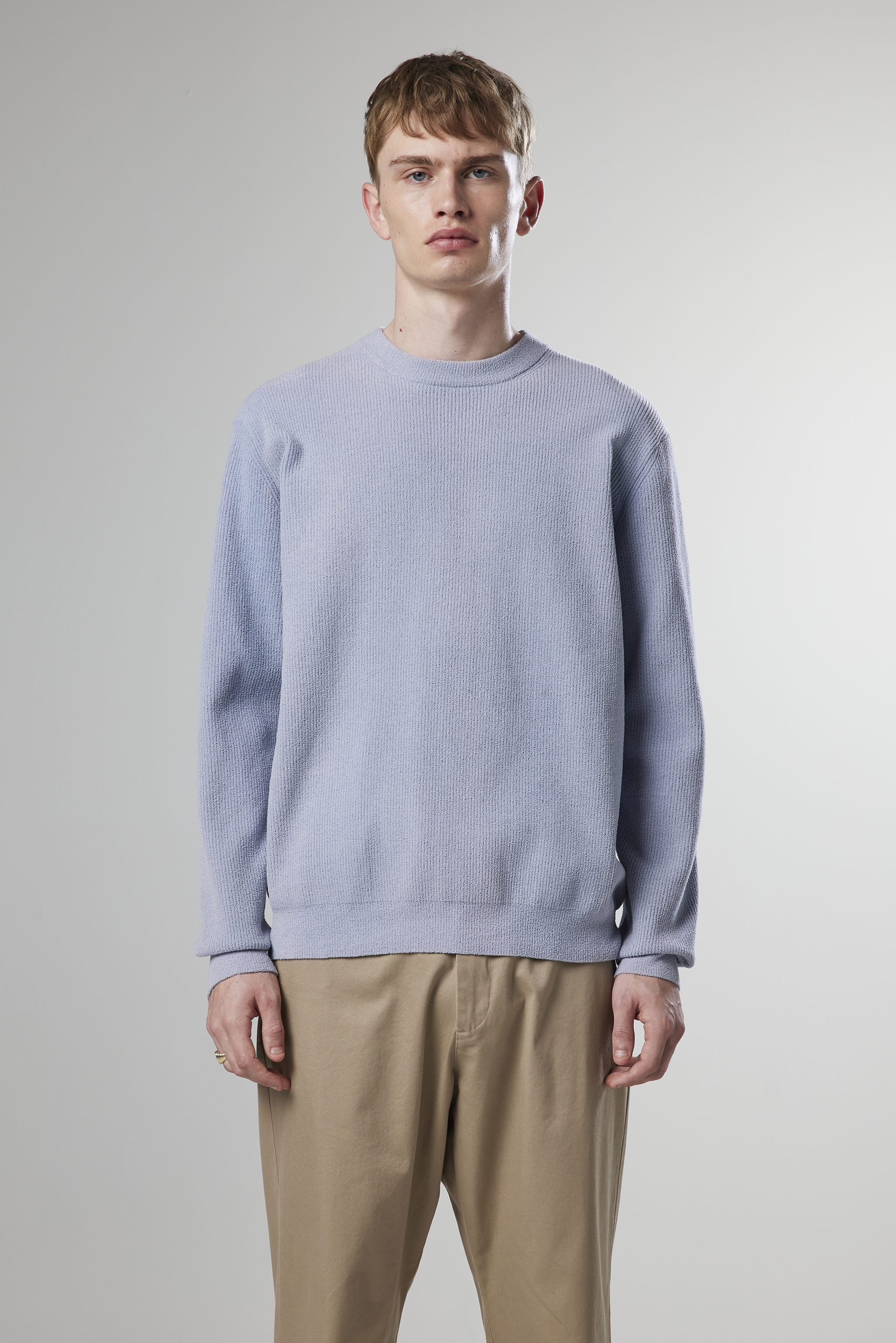 Danny 6429 men's sweater - Light blue - Buy online at NN07®