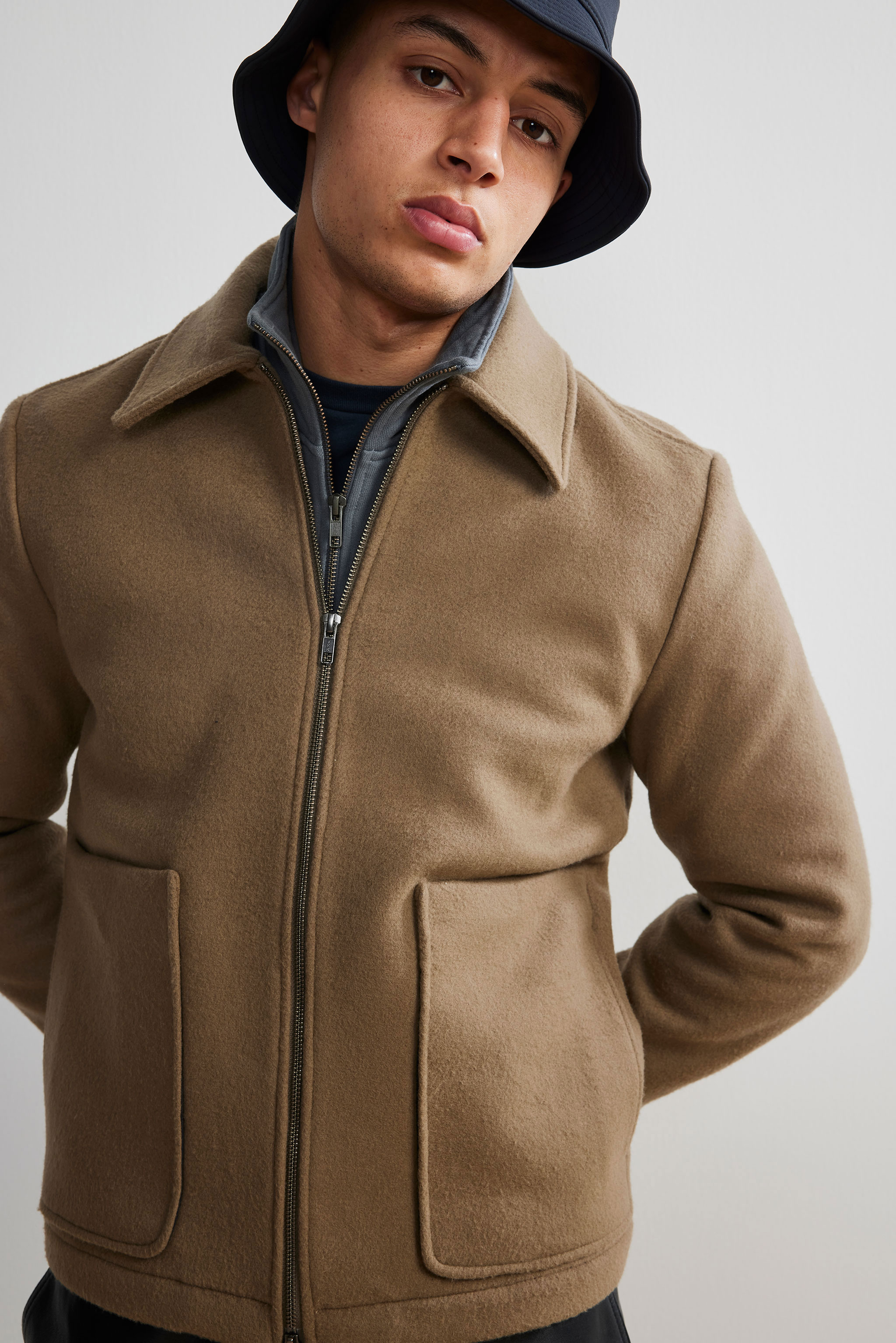 brown jacket wool